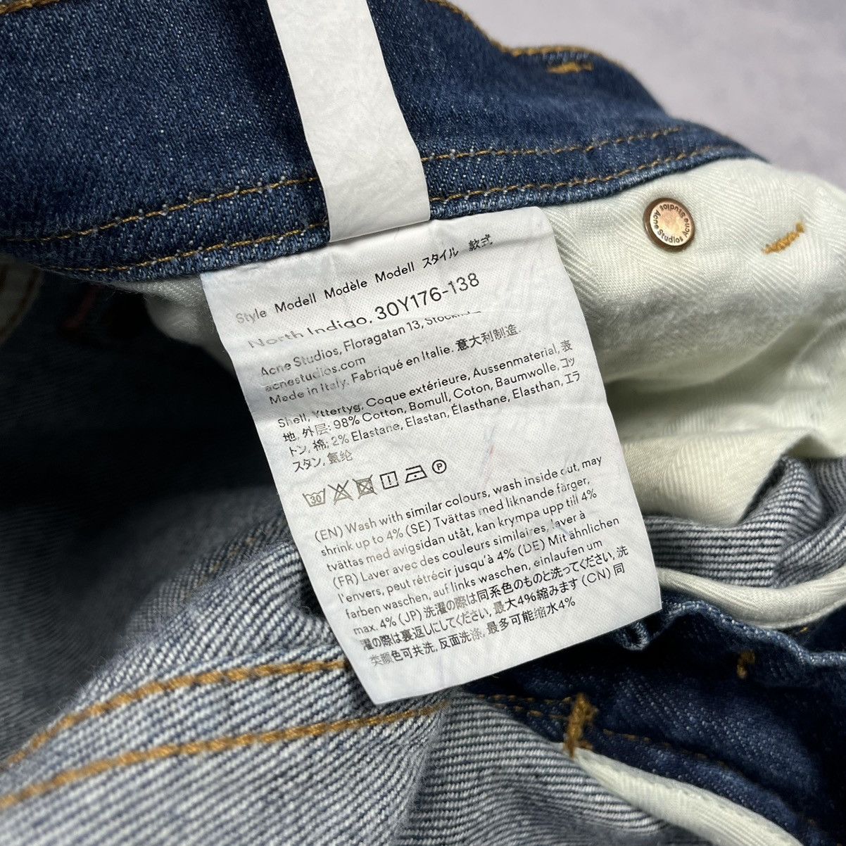Acne Studios Acne Studios Stockholm Bla Konst jeans 32 x 32 Size 32" / US 10 / IT 46 - 15 Thumbnail