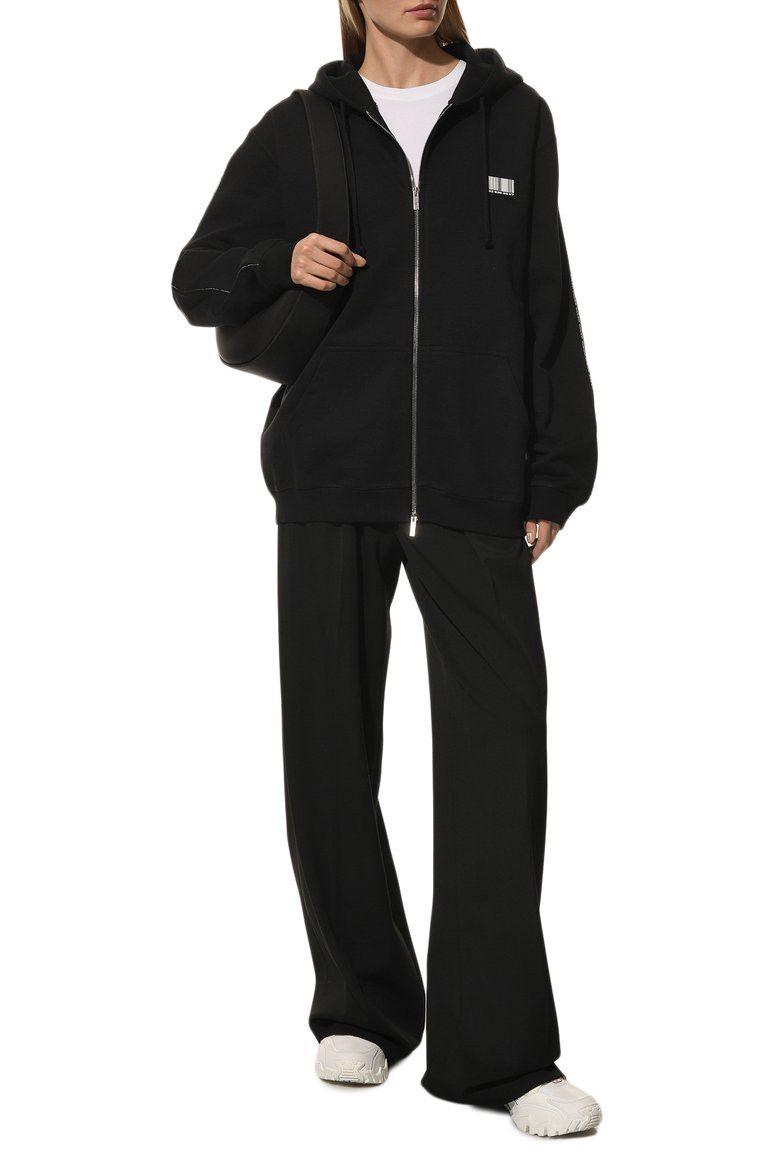 Vetements Black VTMNTS Barcode Logo Zip Hoodie Size US M / EU 48-50 / 2 - 4 Thumbnail