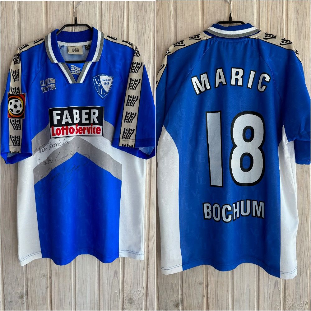 Globe-Trotter 2000 BOCHUM Away # 18 MARIC soccer football jerseys Size US S / EU 44-46 / 1 - 1 Thumbnail