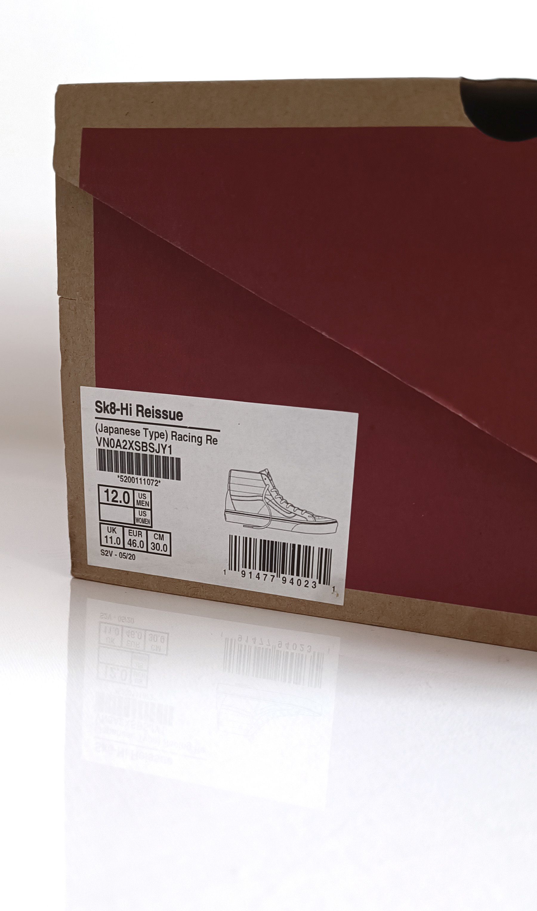Vans Vans Sk8-Hi Reissue 2018 (Japanese Type) Racing Red Size US 12 / EU 45 - 11 Thumbnail