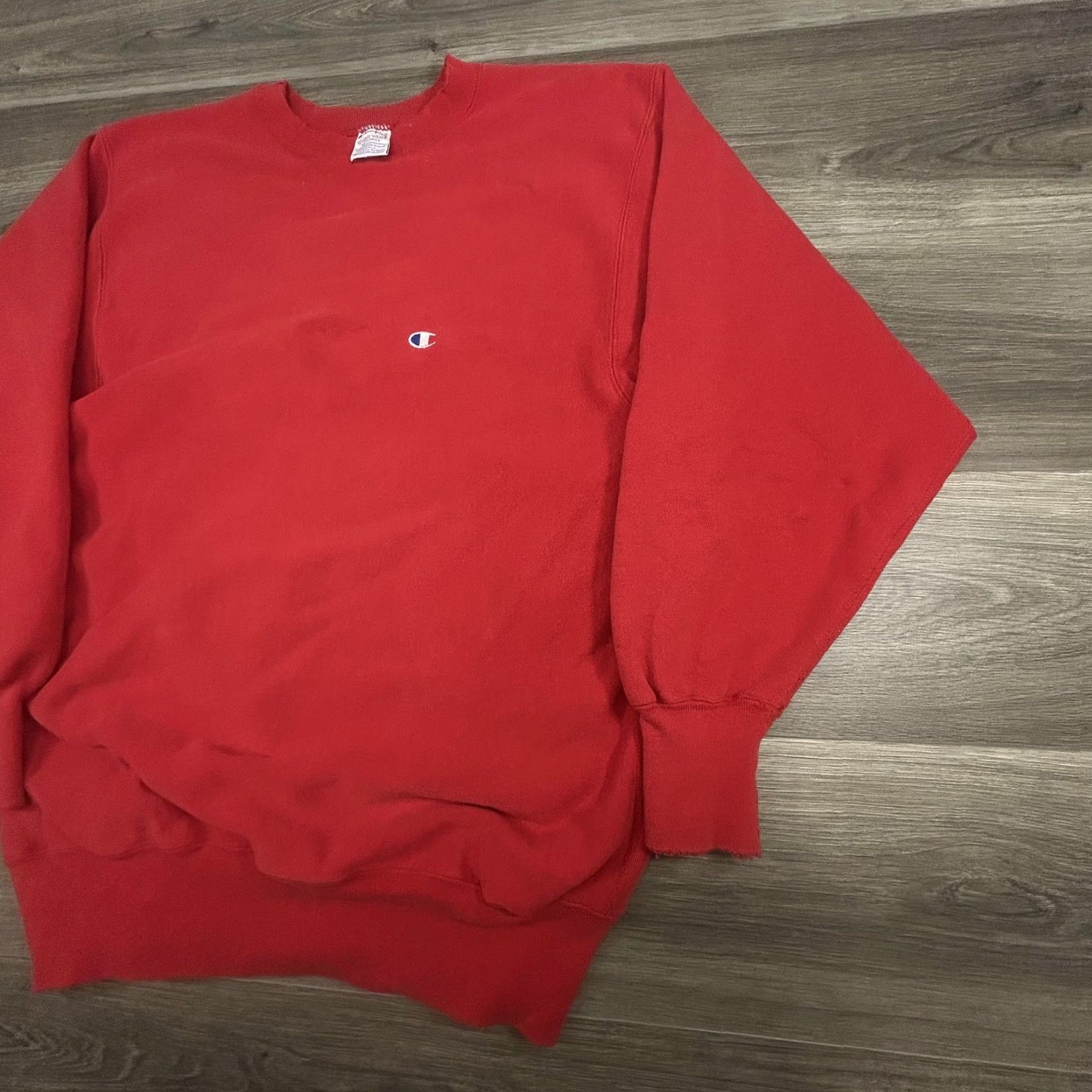 Champion VINTAGE Champion Sweatshirt Mens 2XL Red Reverse Weave Crewneck Made in USA Size US XXL / EU 58 / 5 - 3 Thumbnail