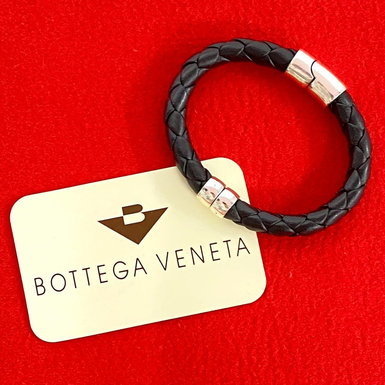 Bottega Veneta Bottega Veneta Bracelet Black Leather Size ONE SIZE - 1 Thumbnail