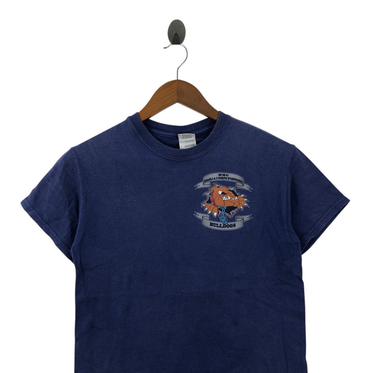 Vintage Vintage HHC BULLDOG Usarj And Icops faded T-shirt Size S / US 4 / IT 40 - 4 Thumbnail