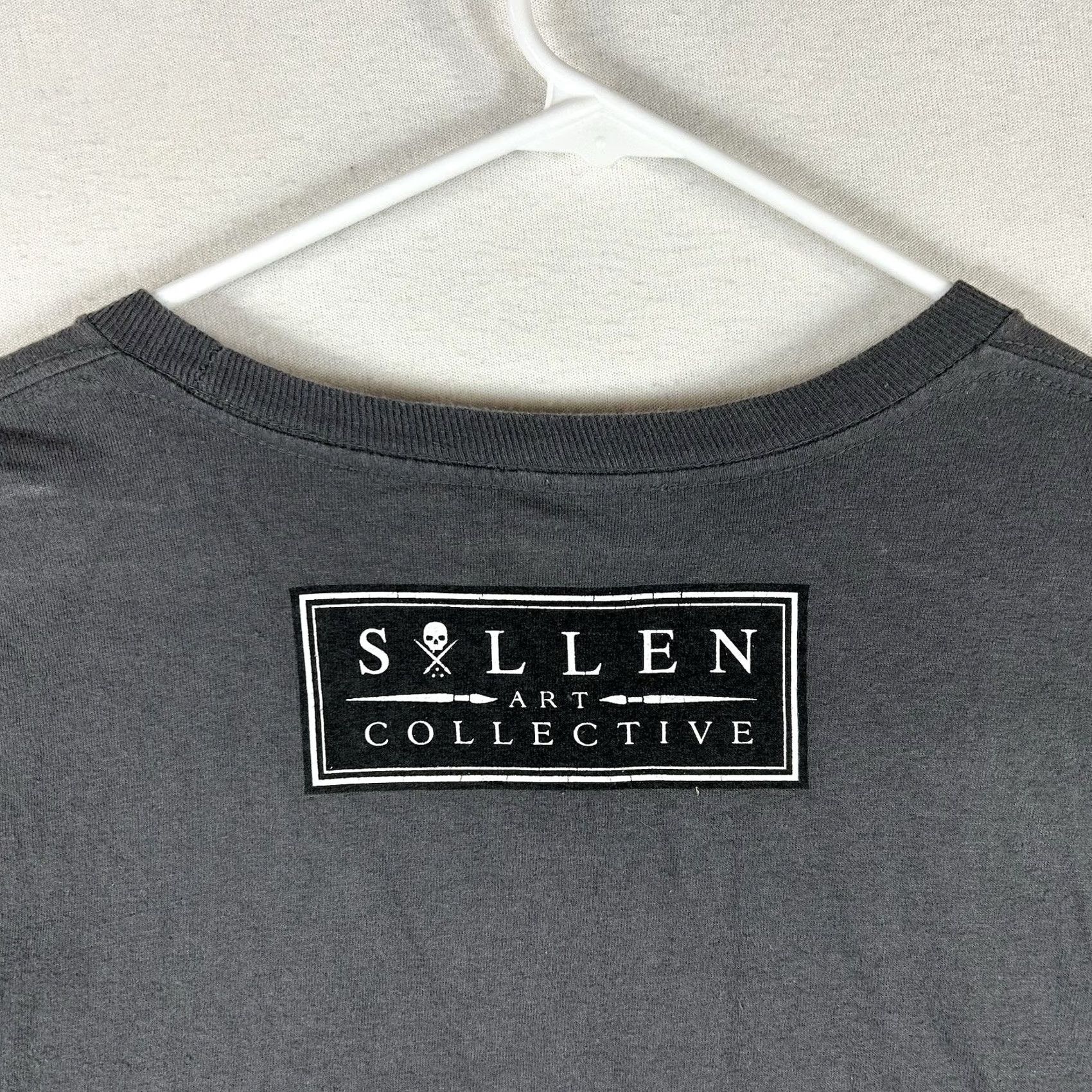 Vintage Sullen Art Collective T-Shirt Mens XL Short Sleeve Gray Kraken Skull Graphic Tee Size US XL / EU 56 / 4 - 6 Thumbnail
