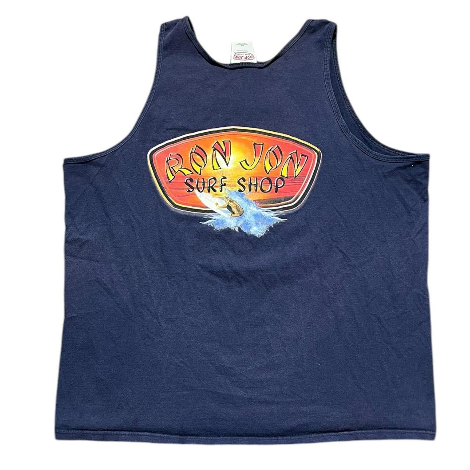 Ron Jon Surf Shop Vintage 90s Ron Jon Surf Shop Navy Tank Top Size US XXL / EU 58 / 5 - 1 Thumbnail