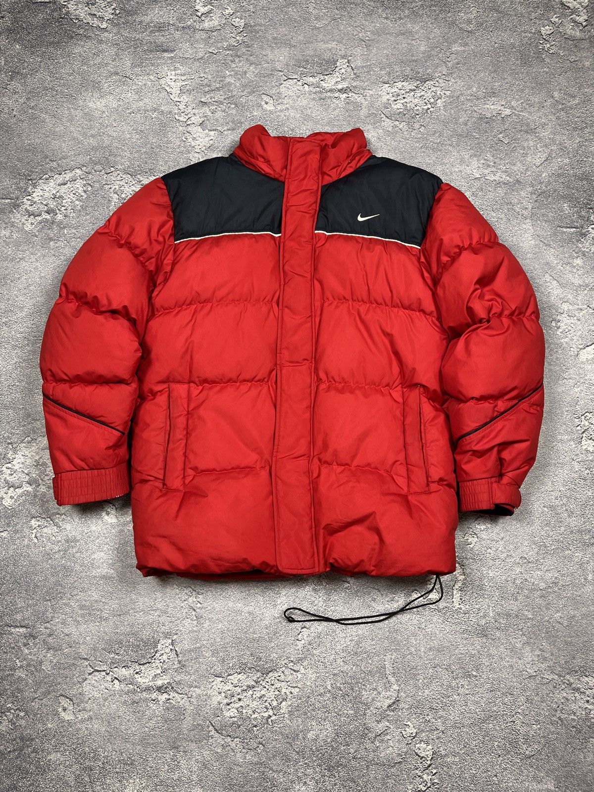 Nike × Vintage 00s Vintage Nike Mini Swoosh Y2K Duck Down Puffer Jacket Size US M / EU 48-50 / 2 - 3 Thumbnail