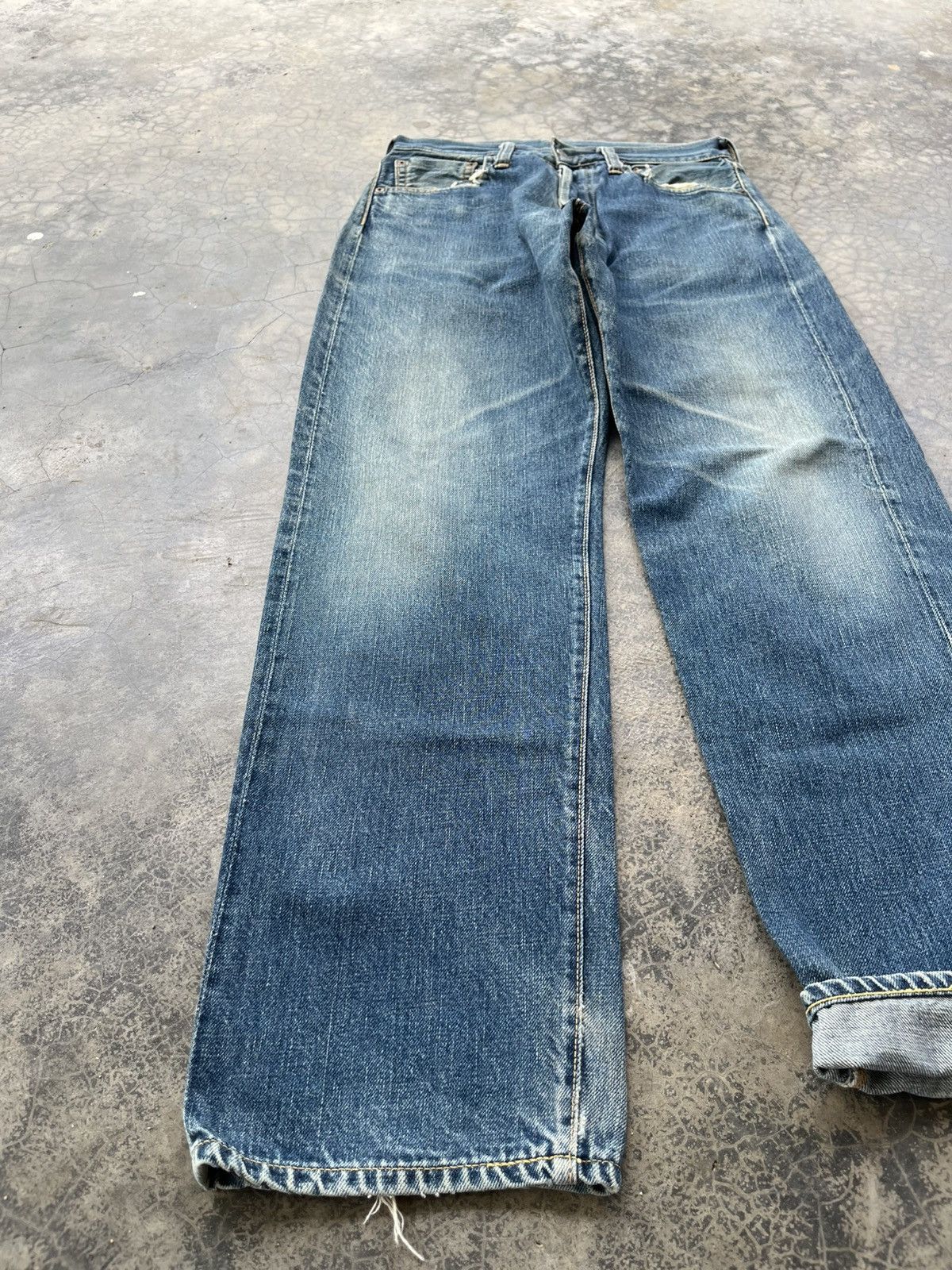 Evisu Vintage Evisu No 2 Embroidded Seagulls Selvedge Denim Size US 29 - 4 Thumbnail