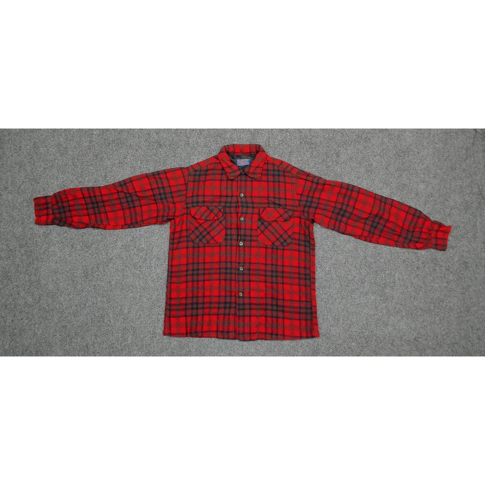 Pendleton Pendleton 1960s Boxy Cropped Wool Flannel Shacket Size L / US 10 / IT 46 - 5 Thumbnail