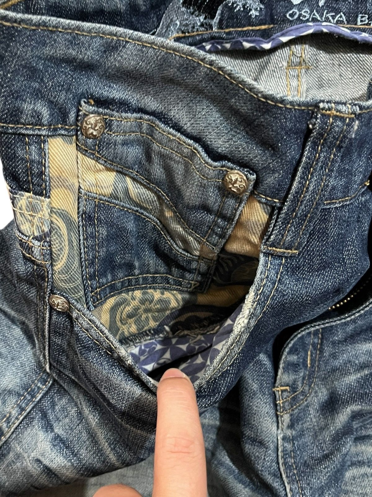 Japanese Brand Vintage Big Train Osaka Japan Japanese Brand Jeans Size US 31 - 5 Thumbnail
