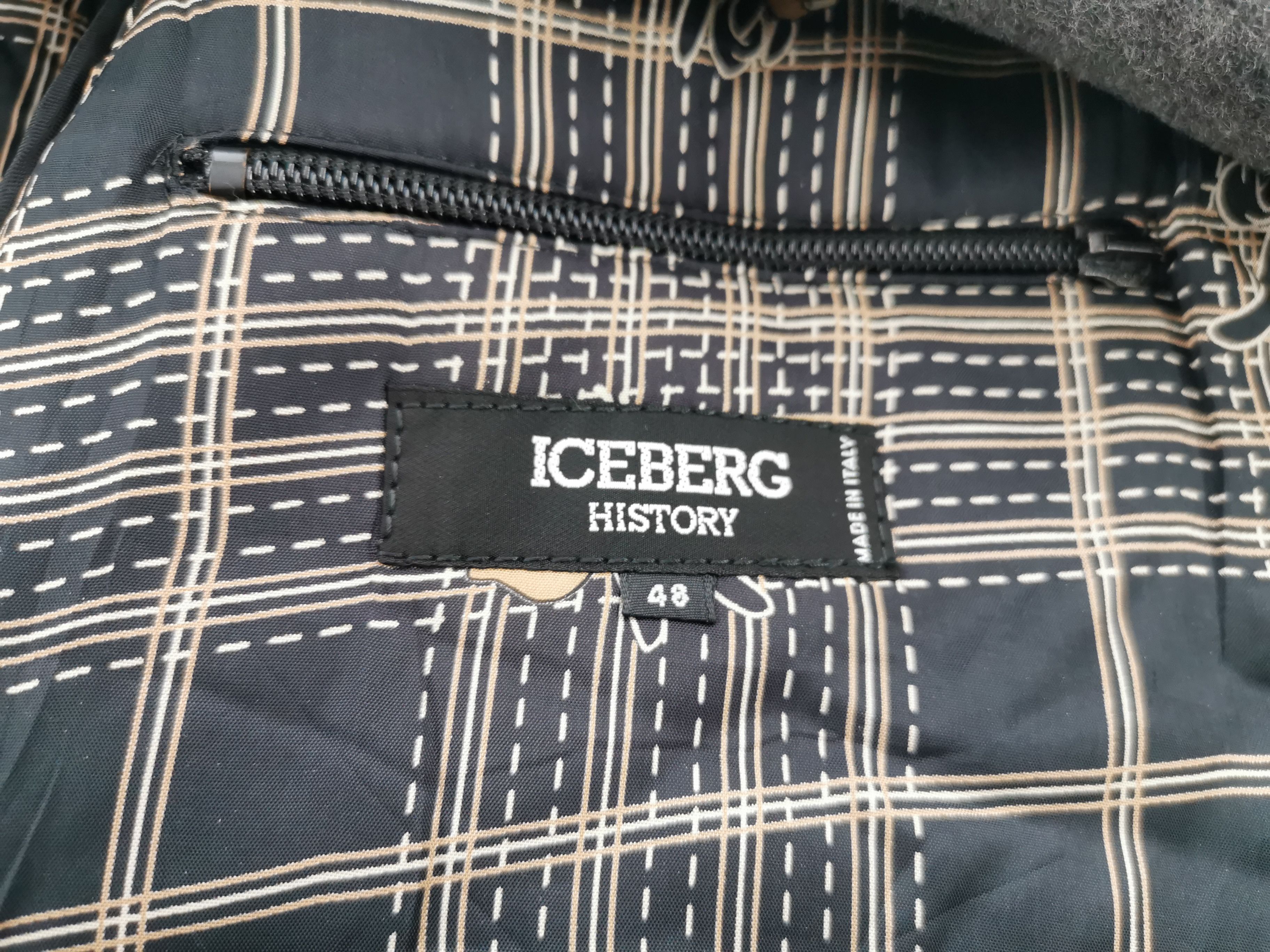Iceberg Vintage 90's Iceberg Gilmar Goofy NOS Wool Leather Jacket Size US L / EU 52-54 / 3 - 11 Thumbnail