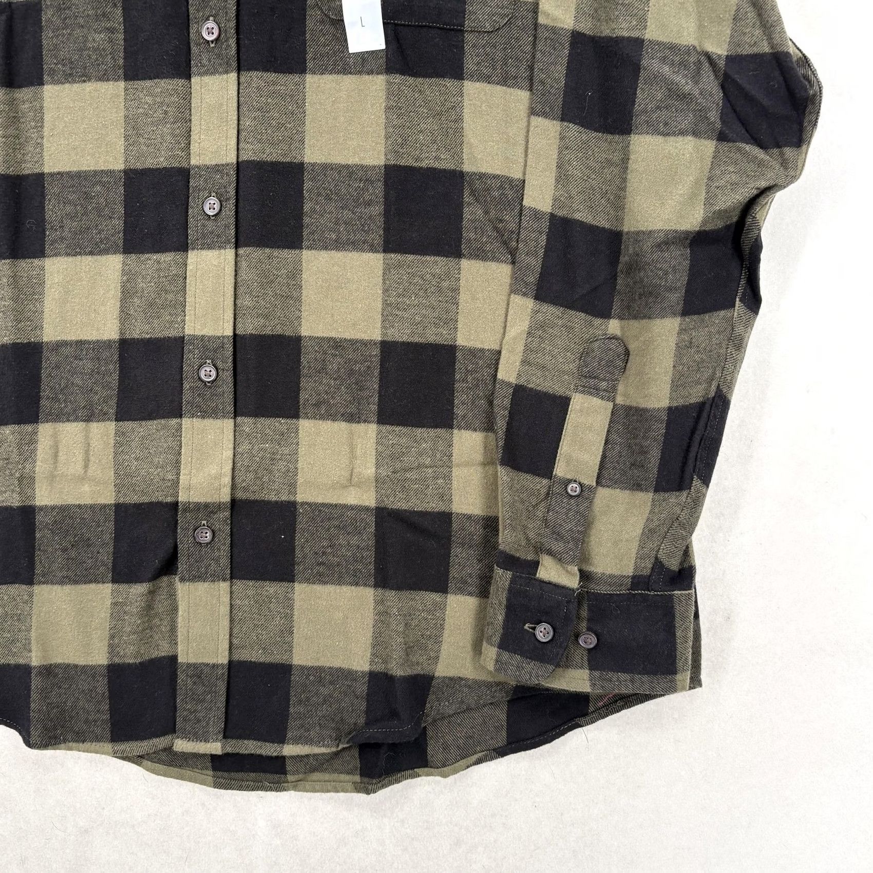 Croft & Barrow Croft & Barrow Shirt Mens L Green Buffalo Plaid Flannel Long Sleeve Casual Button-Up Size US L / EU 52-54 / 3 - 3 Thumbnail