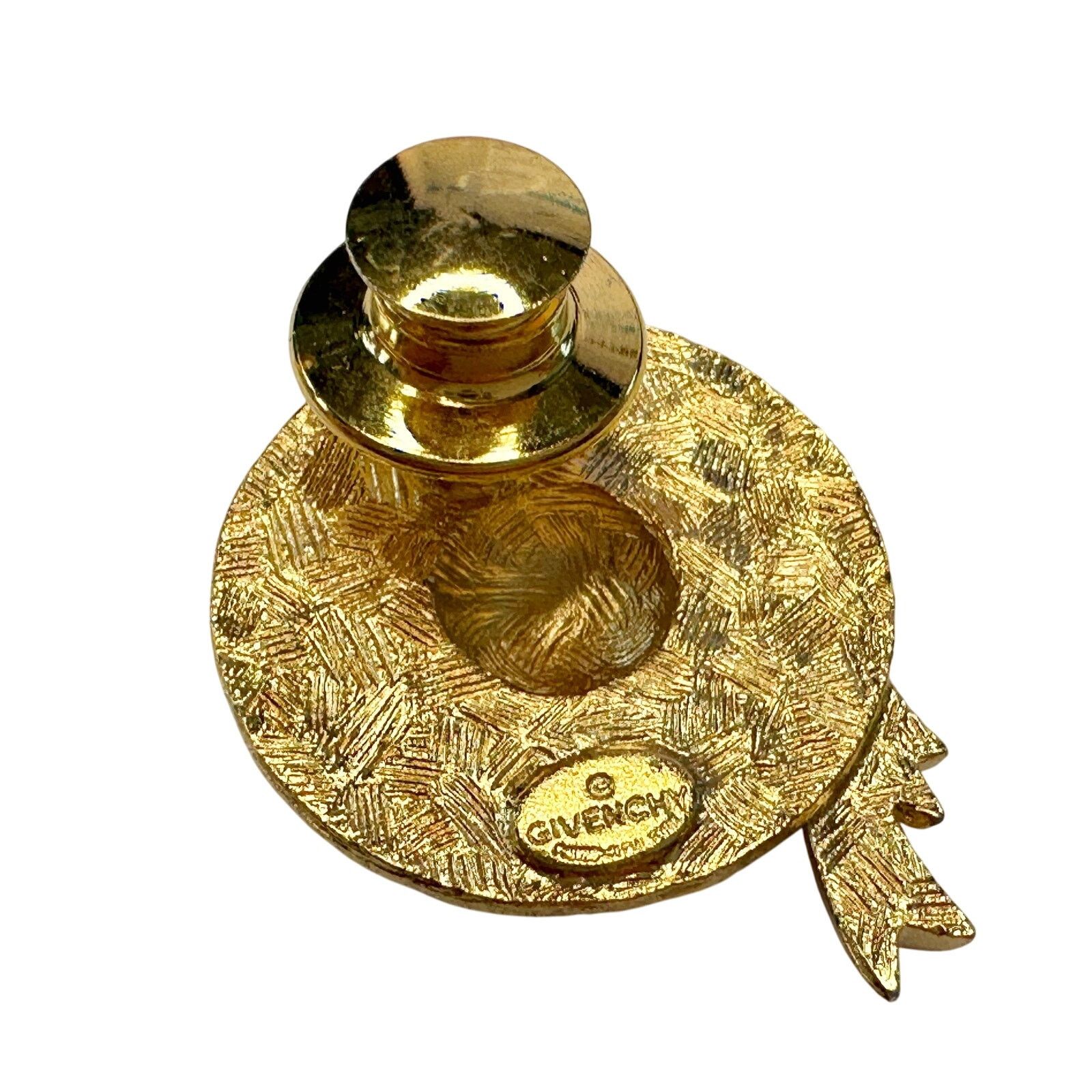 Givenchy Givenchy Hat Shaped Gold Plated Brooch - Size ONE SIZE - 2 Thumbnail