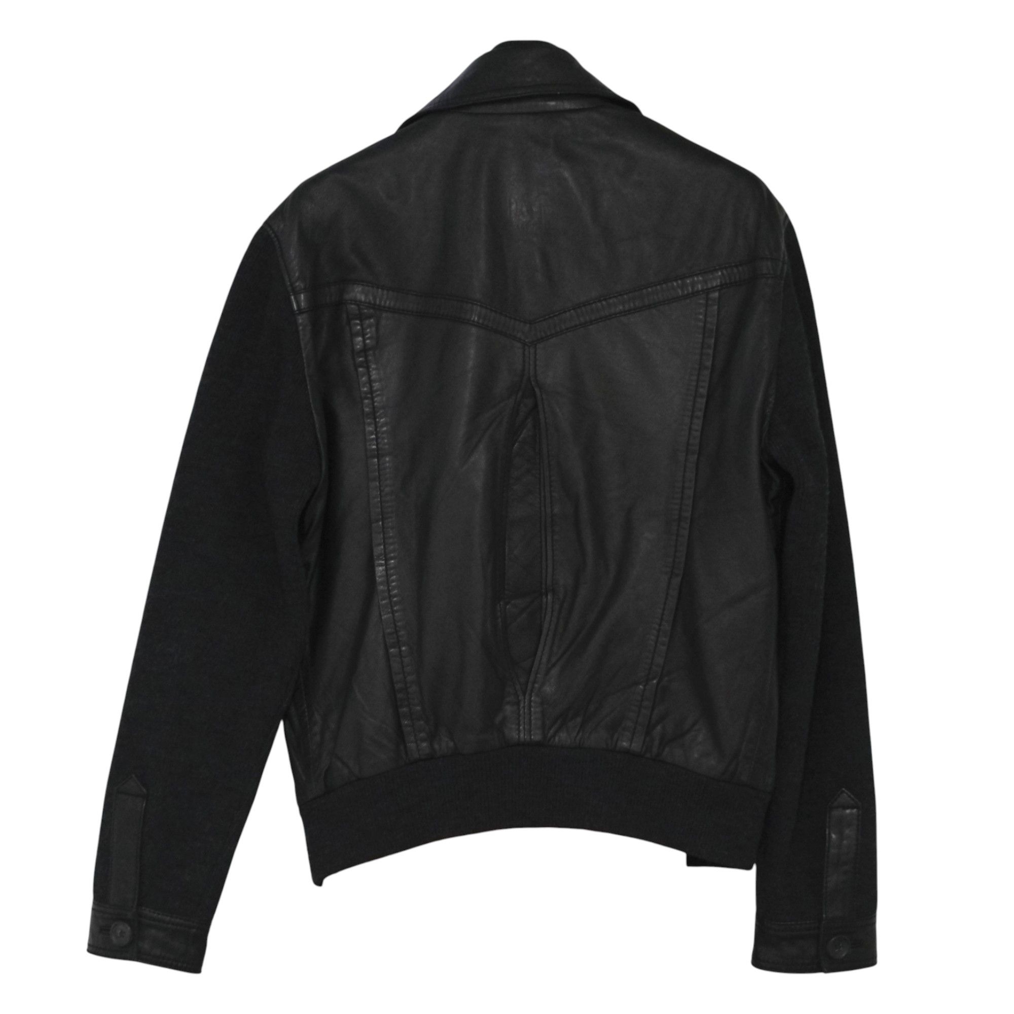 D&G Lambskin Leather & Wool Bomber Jacket