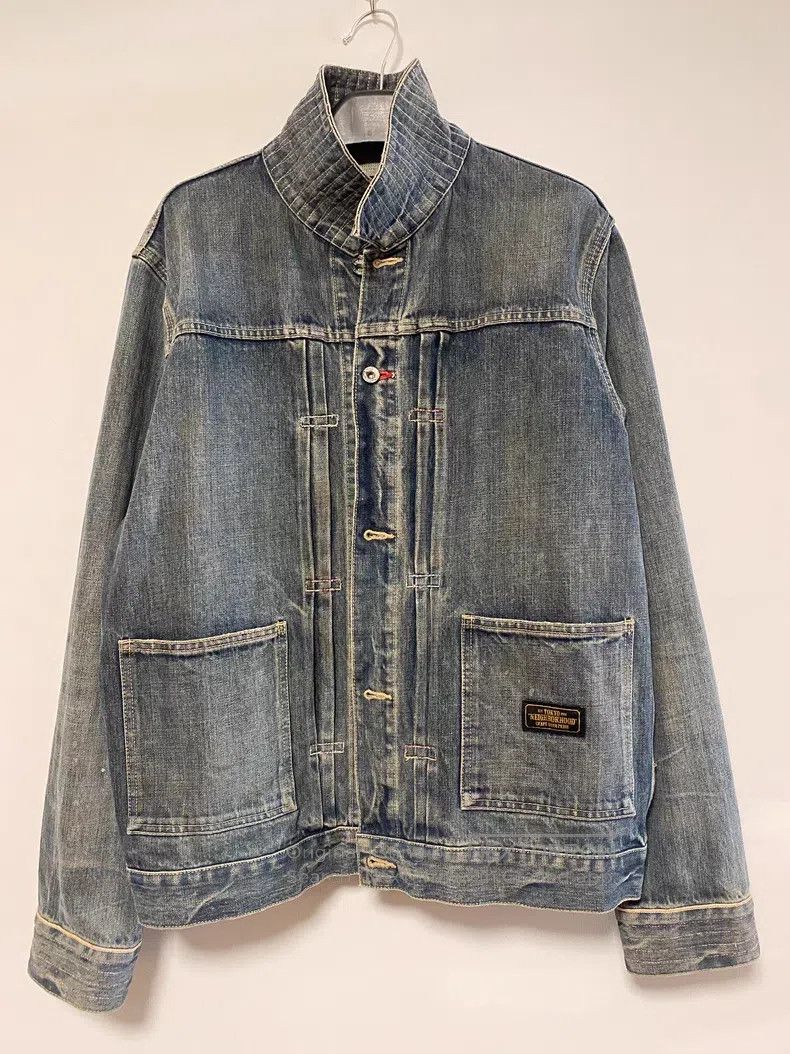Neighborhood Neighborhood Distressed King Washed Jacket Size US XL / EU 56 / 4 - 1 Thumbnail