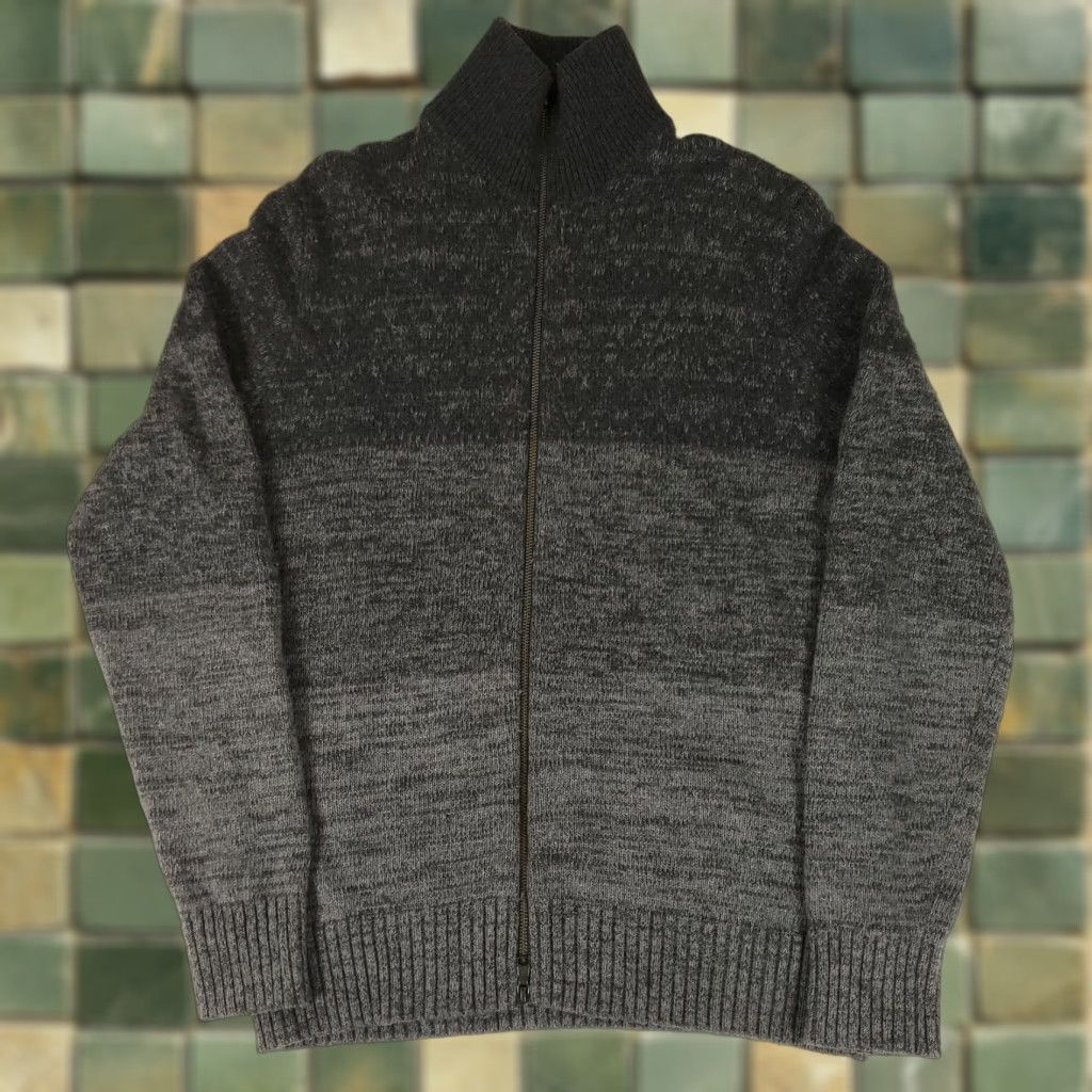 Banana Republic Banana Republic Sweater Full Zip Merino Wool Blend Italian Yarn 80 Gray Mens L Size US L / EU 52-54 / 3 - 1 Thumbnail