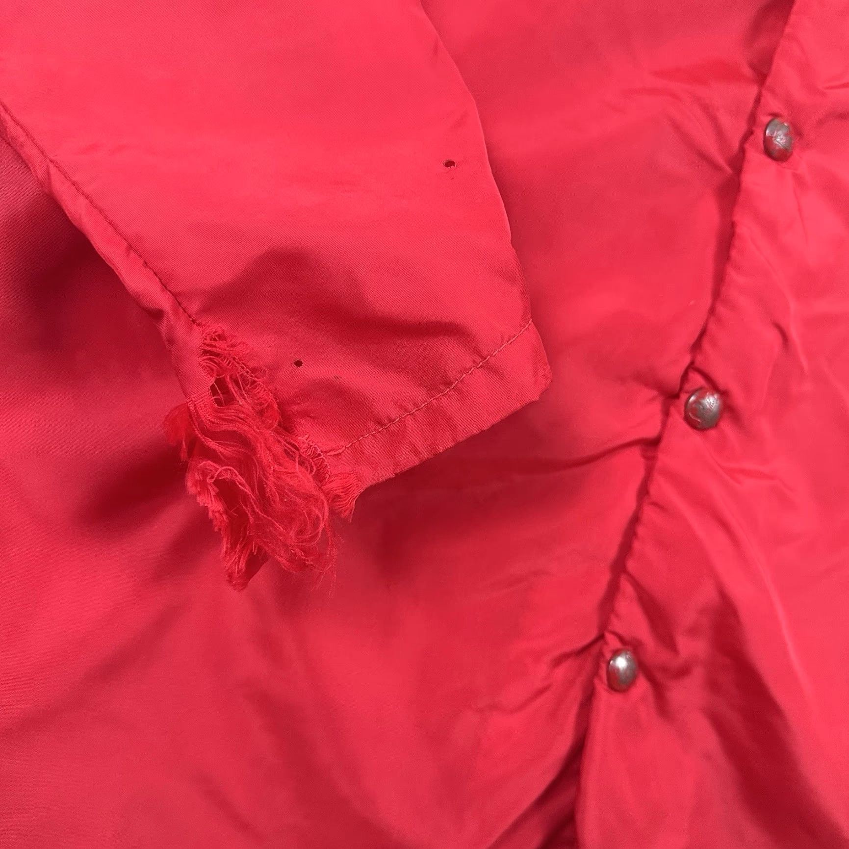 Vintage VINTAGE 60s Windbreaker Jacket Mens Large Red 1965 World Slow Pitch Double Sided Size US L / EU 52-54 / 3 - 7 Thumbnail