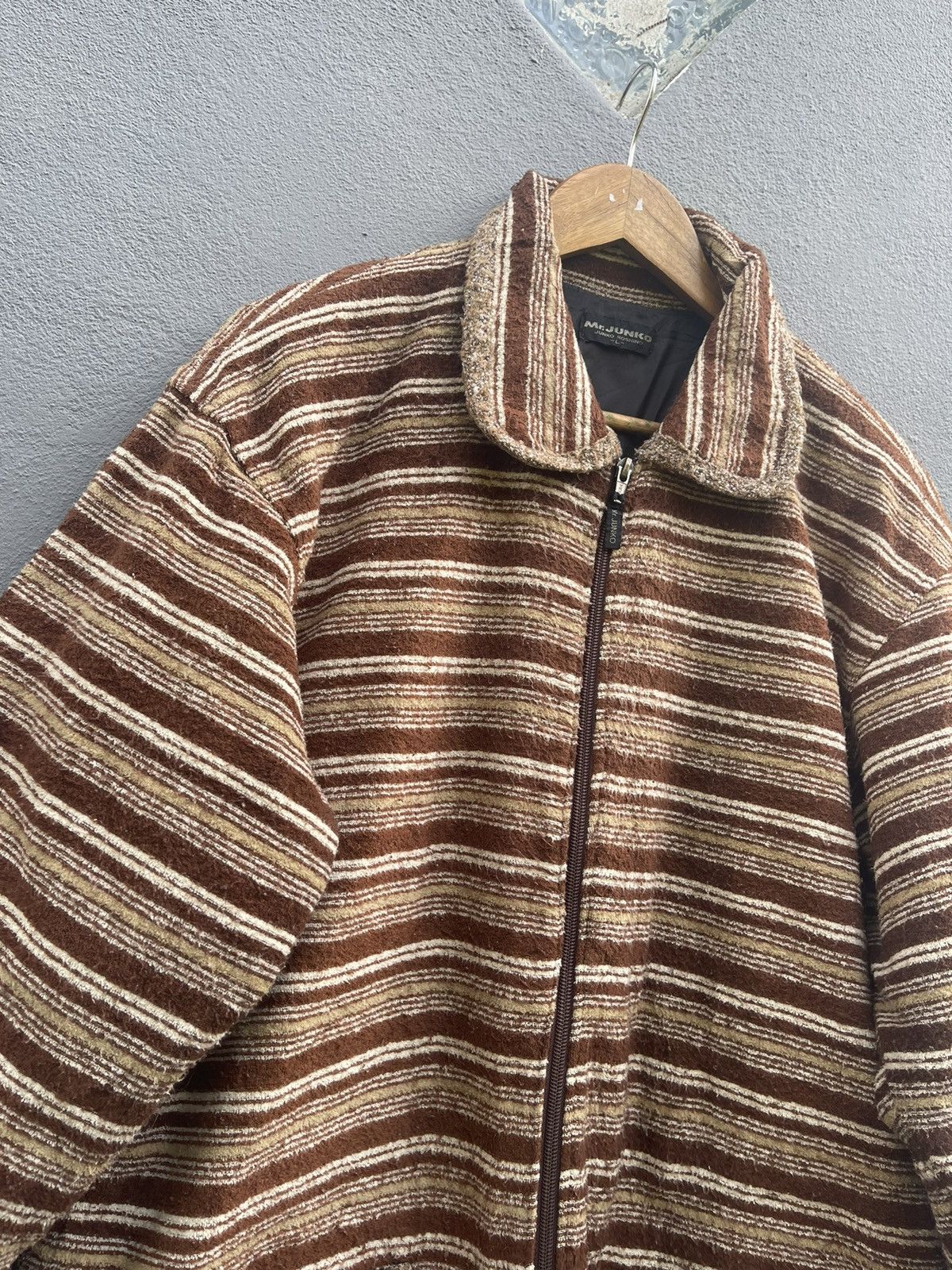 Junko Shimada Vintage Mr. Junko by Junko Koshino Striped Jacket Size US L / EU 52-54 / 3 - 4 Thumbnail