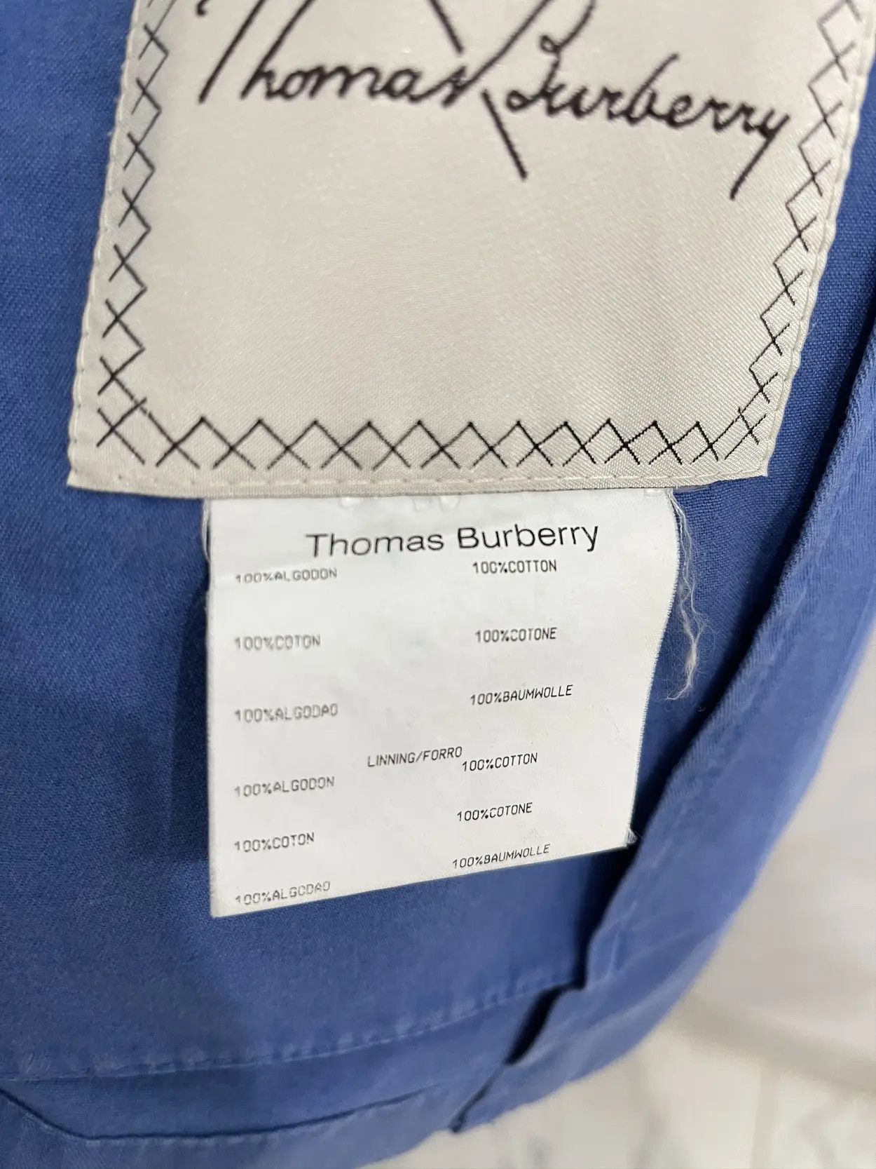 Burberry Thomas TB Burberry light jacket blue size L 52it blue Size US L / EU 52-54 / 3 - 8 Thumbnail