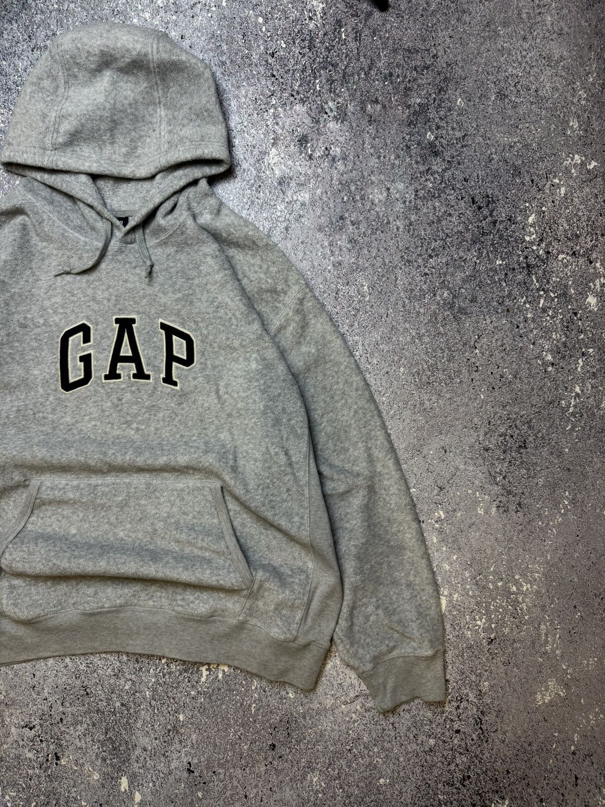 Gap × Vintage 💥CRAZY GAP FLEECE HOODIE YEEZY STYLE BIG LOGO Size US XL / EU 56 / 4 - 3 Thumbnail