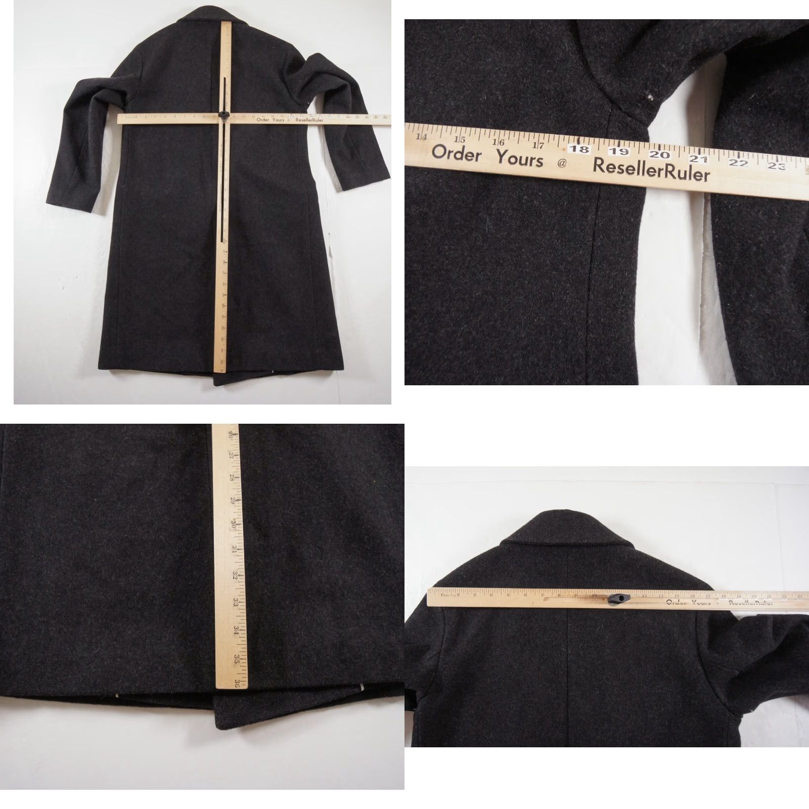Club Monaco Club Monaco Women's Jacket XS Black Double Breasted Wool Blend Overcoat Outdoor Size XS / US 0-2 / IT 36-38 - 8 Thumbnail