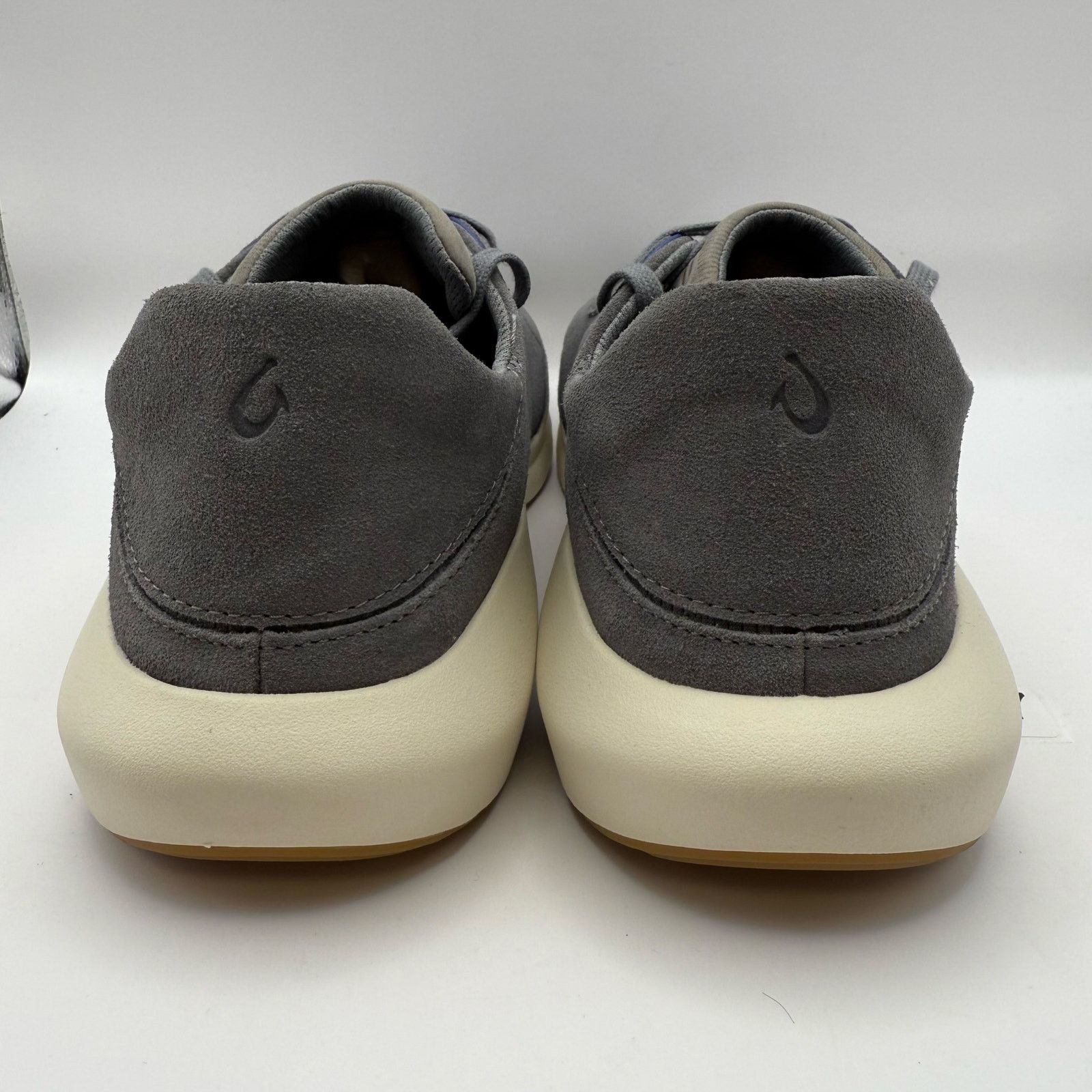 Olukai OLUKAI KOHEO MEN'S 9.5 GREY SUEDE LEATHER CONVERTIBLE SNEAKE Size US 9.5 / EU 42-43 - 4 Thumbnail