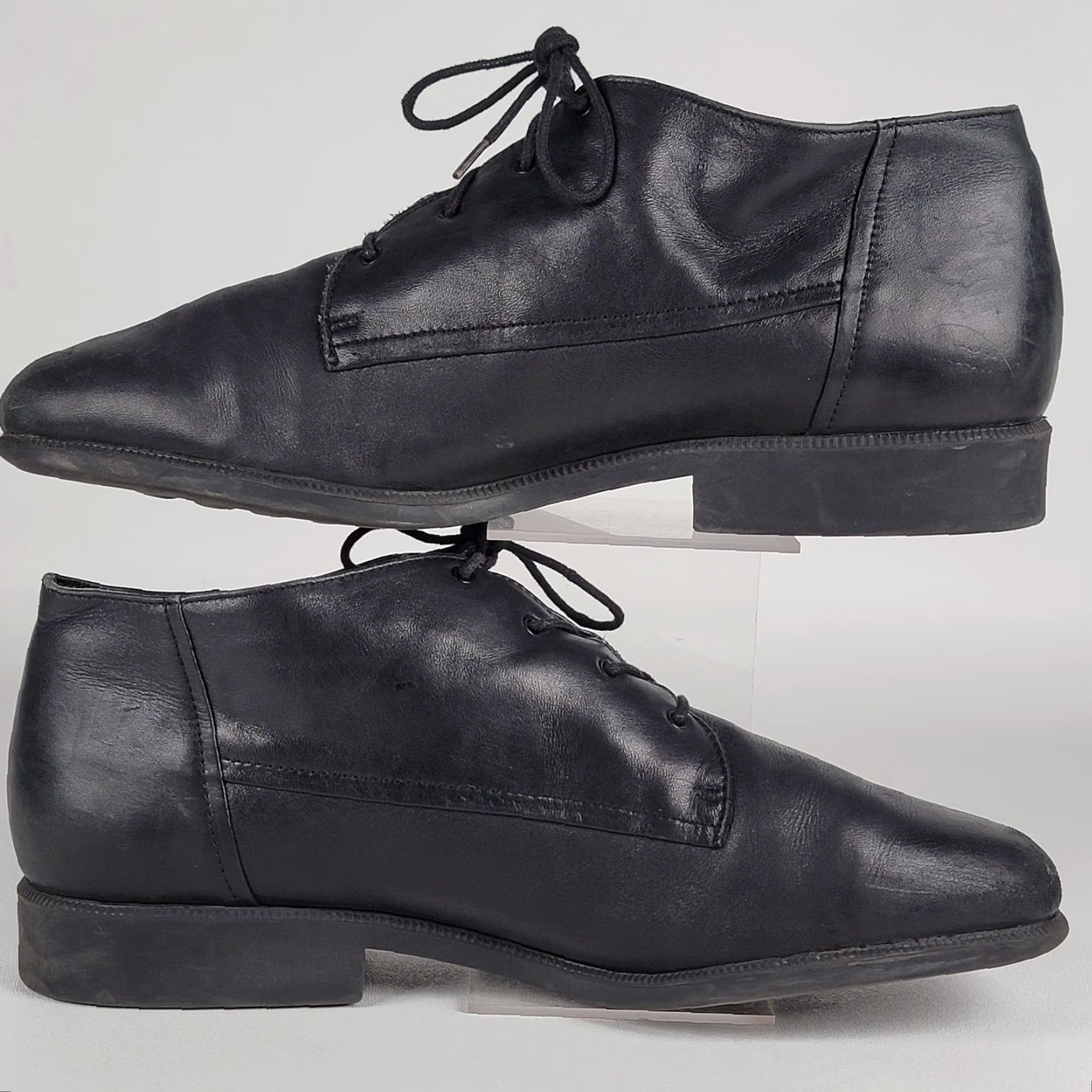 Vintage Easy Spirit Lidia Chukka Boots Women's 8.5 M Black Leather Lace Up Oxford Boots Size US 9 / IT 39 - 4 Thumbnail