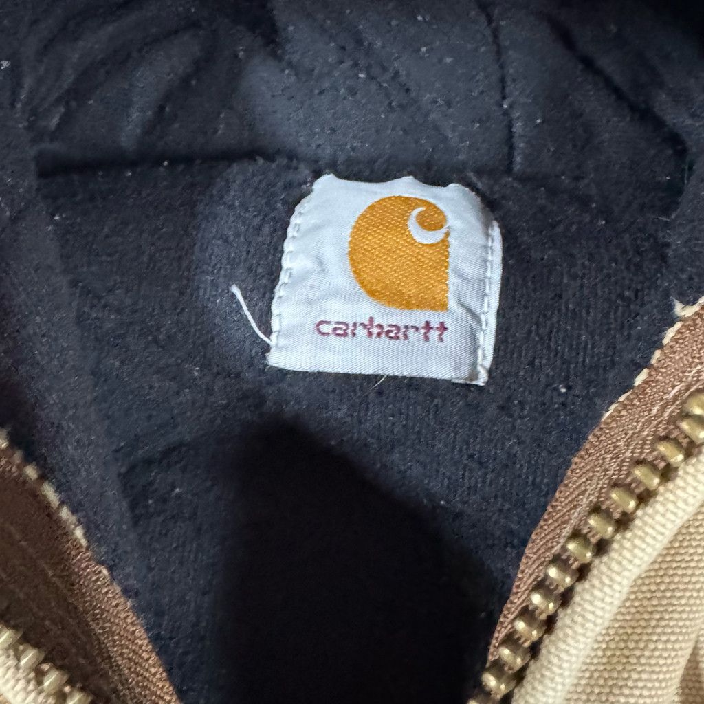 Carhartt Carhartt Work Jacket Tan Mens Size Large Hooded Distressed Size US L / EU 52-54 / 3 - 3 Thumbnail
