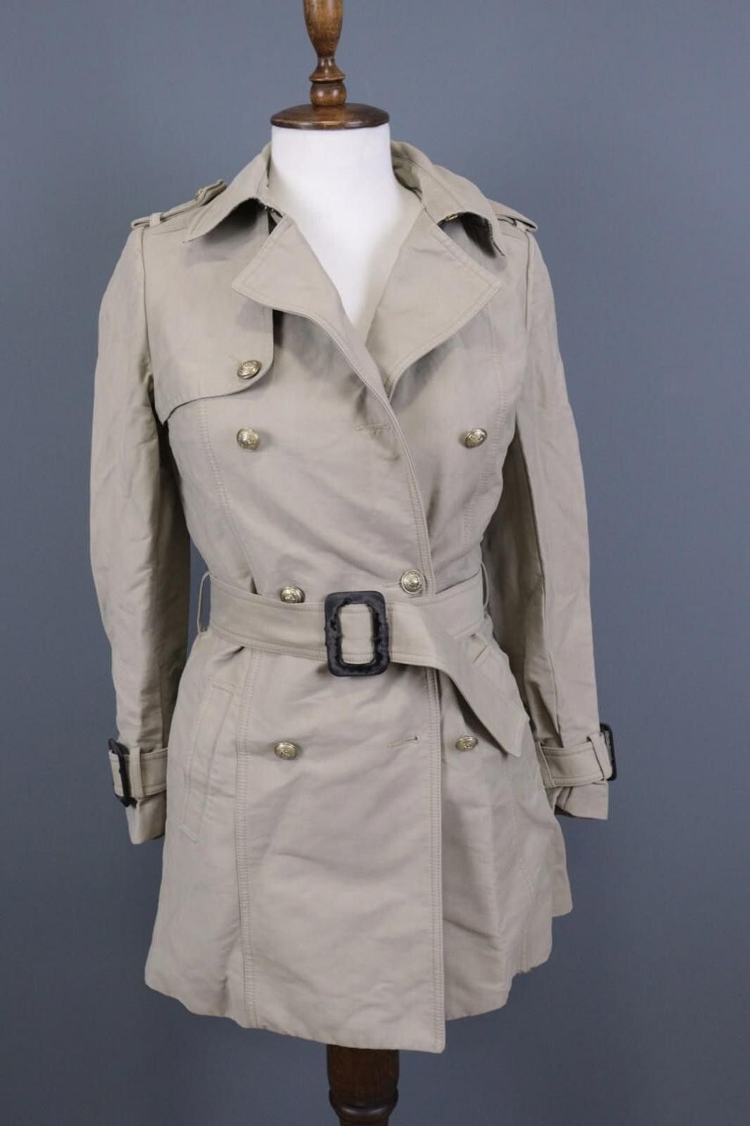 Zadig & Voltaire Zadig Voltaire Message Beige Double Coat Jacket Size XS Size XS / US 0-2 / IT 36-38 - 1 Thumbnail