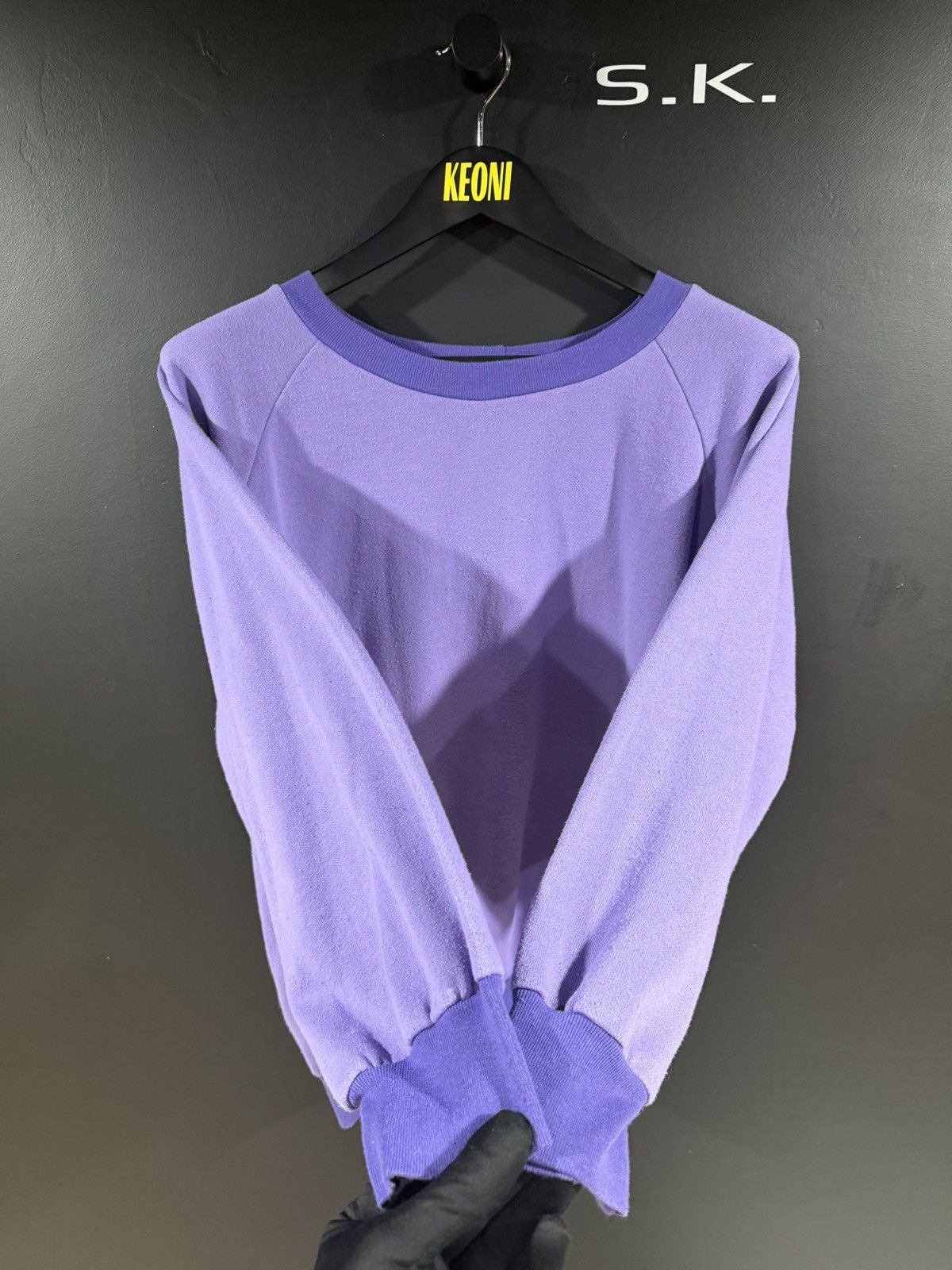 Vintage 1980s Vintage Purple Sun Faded Grunge Boxy Sweatshirt XL Size US XL / EU 56 / 4 - 6 Thumbnail