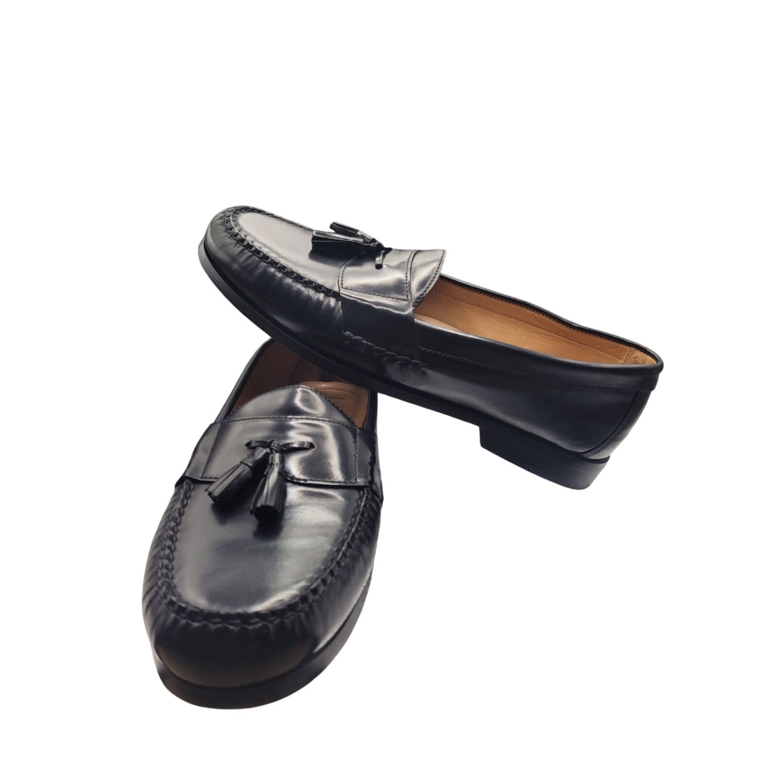 Johnston & Murphy Johnson & Murphy Mens Loafers Blk Leather Sheep Skin Sz 13M Size US 13 / EU 46 - 5 Thumbnail