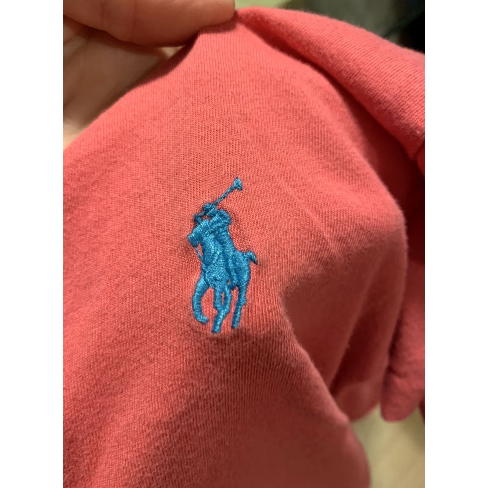 Ralph Lauren Ralph Lauren Polo Womens Pink V Neck T-Shirt 100% Cotton SZ M - 984 - Polo Shirt, Pink, V-Neck, Short Sleeve, 100% Cotton, Regular Size, Women Size M / US 6-8 / IT 42-44 - 6 Thumbnail