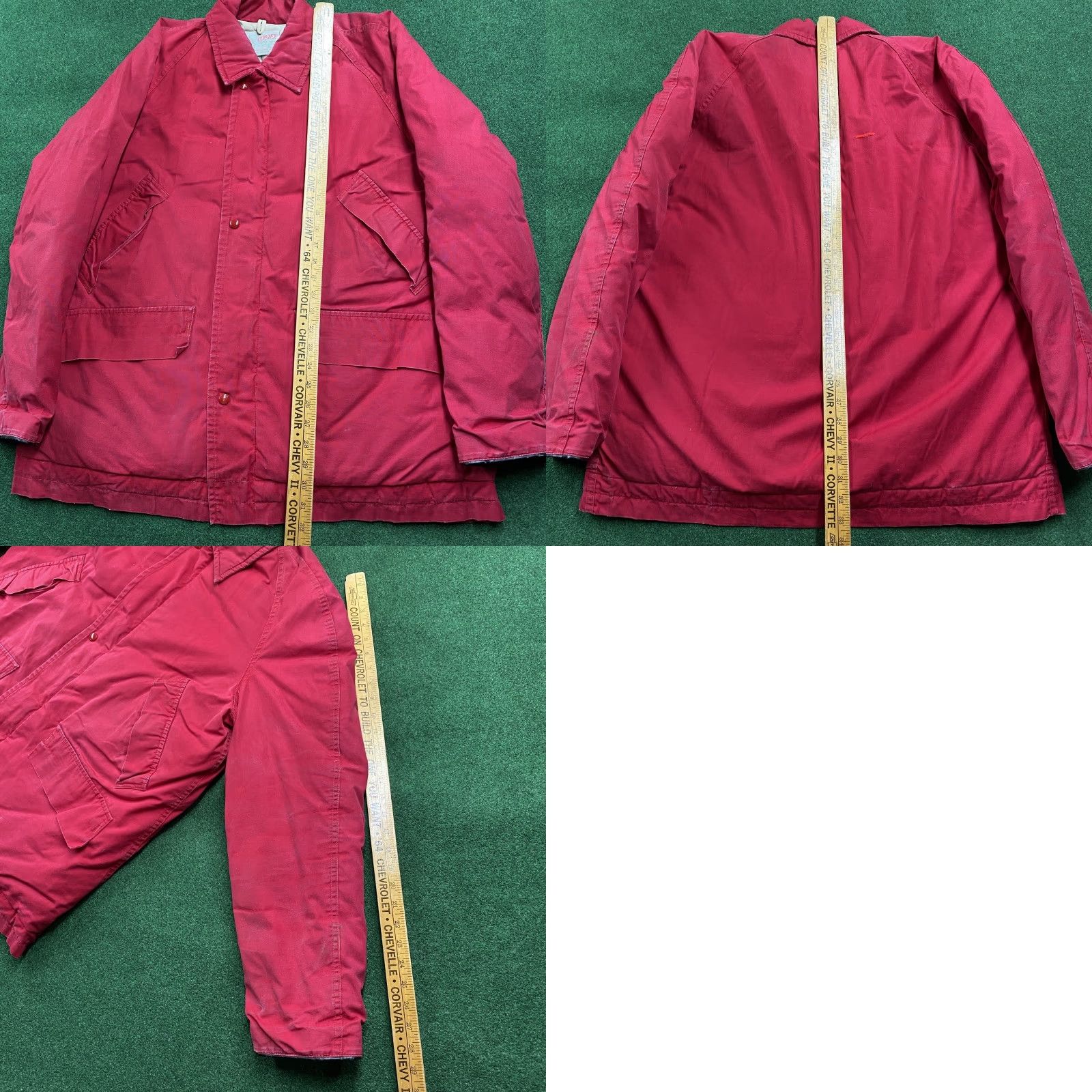 Vintage VINTAGE Unbranded Puffer Jacket Mens XL Red 50S Goose Down Quilted Parka Coat USA Jacket Size US XL / EU 56 / 4 - 9 Thumbnail