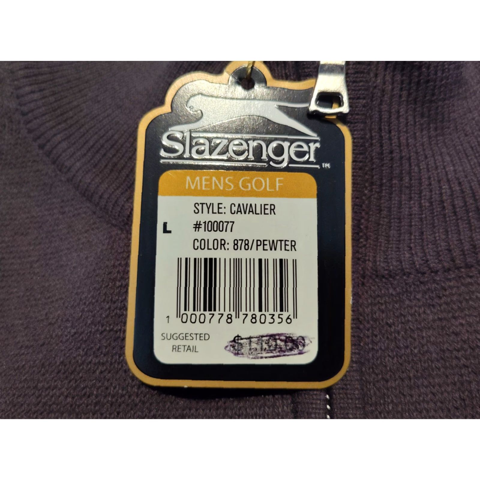 Vintage VINTAGE Slazenger Men's Golf Sweater Pullover Half Zip Casual Dressy L Brown Cotton Nylon Size US L / EU 52-54 / 3 - 4 Thumbnail