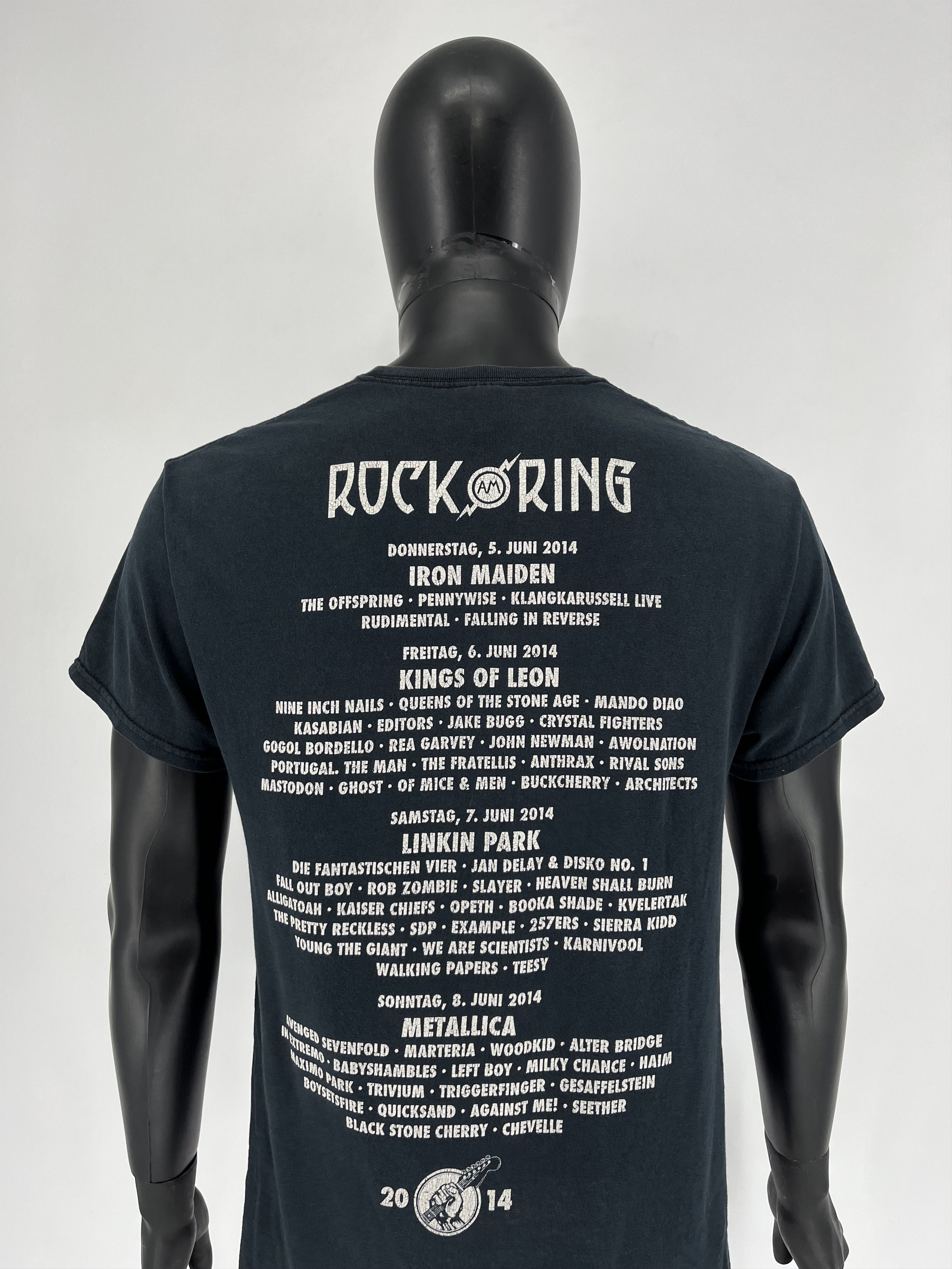 Band Tees × Iron Maiden × Vintage Vintage Y2K T-Shirt Rock Am Ring 2014 Size US M / EU 48-50 / 2 - 10 Thumbnail