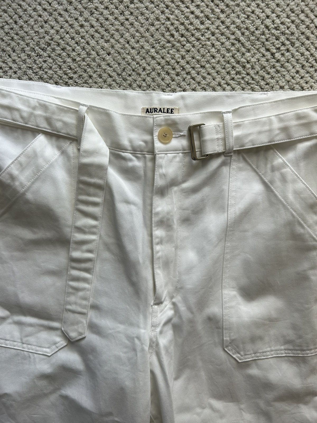 Auralee Belted Chinos | Grailed