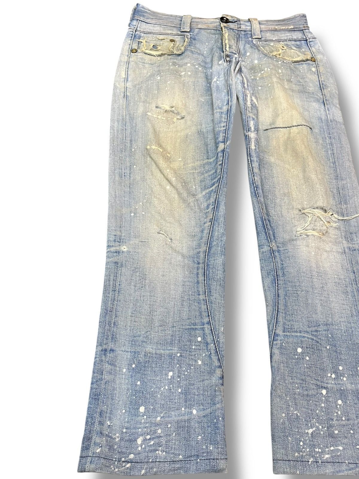 G-Star Vintage G-Star Raw Distressed Paint Splatter Denim Size US 32 / EU 48 - 3 Thumbnail