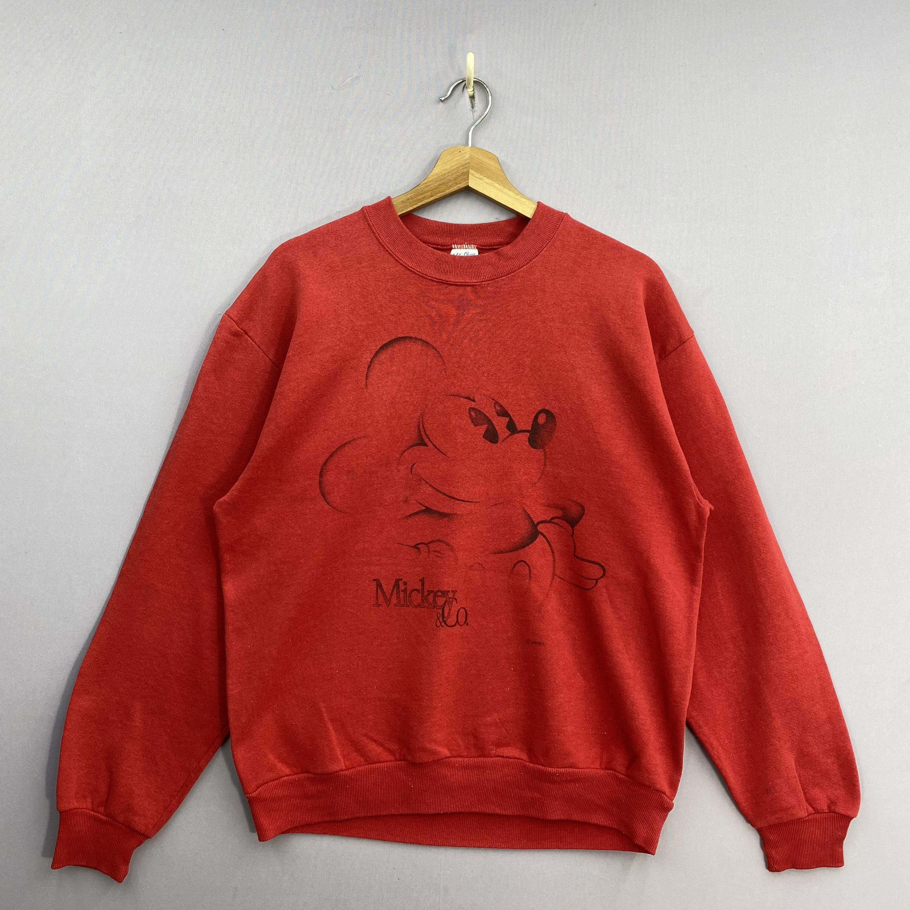 Disney Vintage 90s Disney Mickey Mouse Sweater Velva Sheen USA Size US M / EU 48-50 / 2 - 2 Thumbnail
