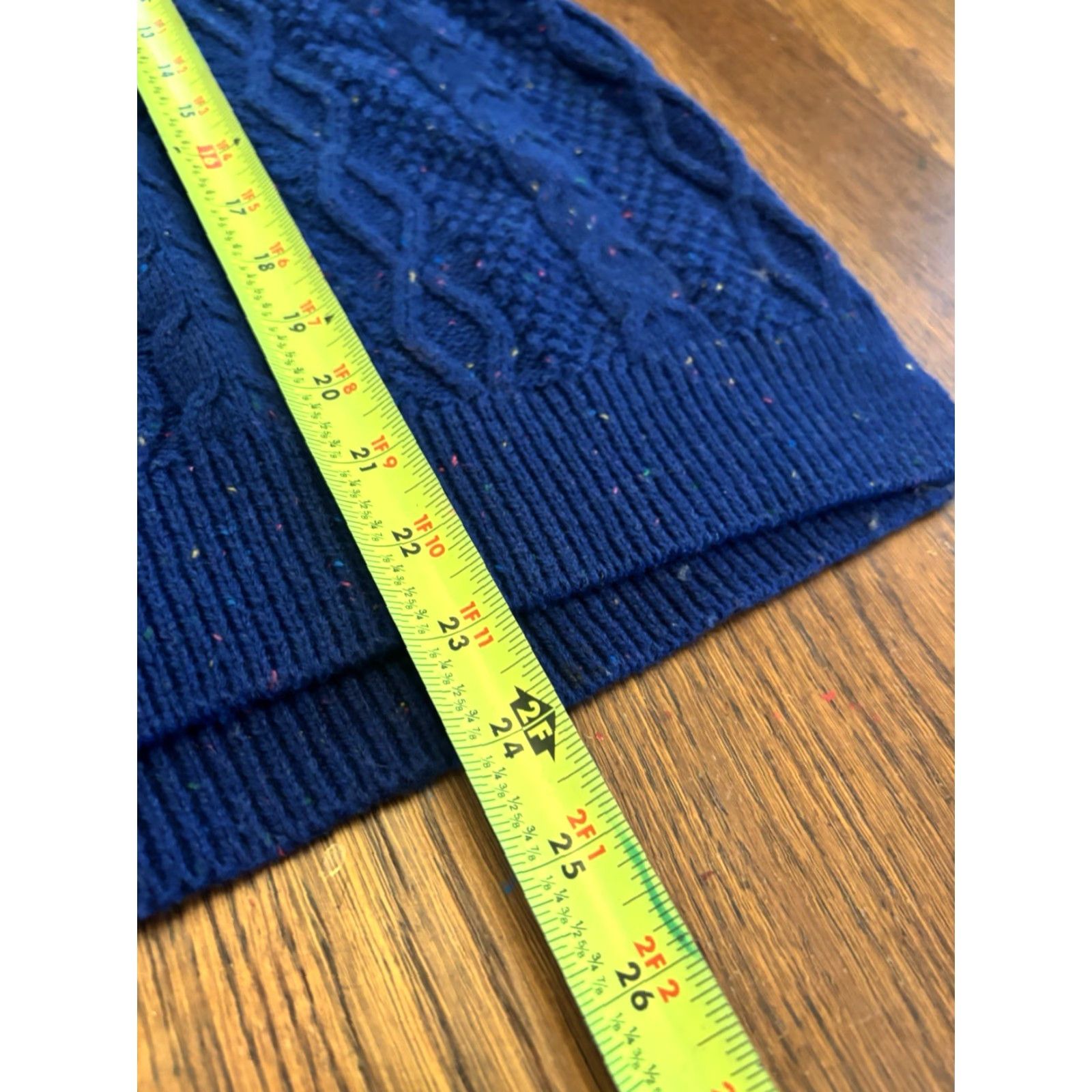 J.Crew J.CREW Sweater Pullover Cable-Knit Blue Women's XL, Size XL Pullover Knit Style Cable-Knit Classic Winter Vintage? Size XL / US 12-14 / IT 48-50 - 4 Thumbnail