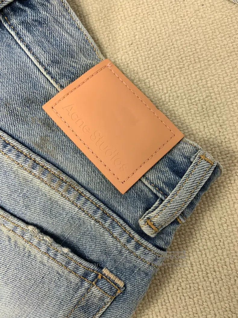 Acne Studios Acne Studios Painted wide-leg mid-rise loose fit jeans Size US 28 / EU 44 - 3 Thumbnail