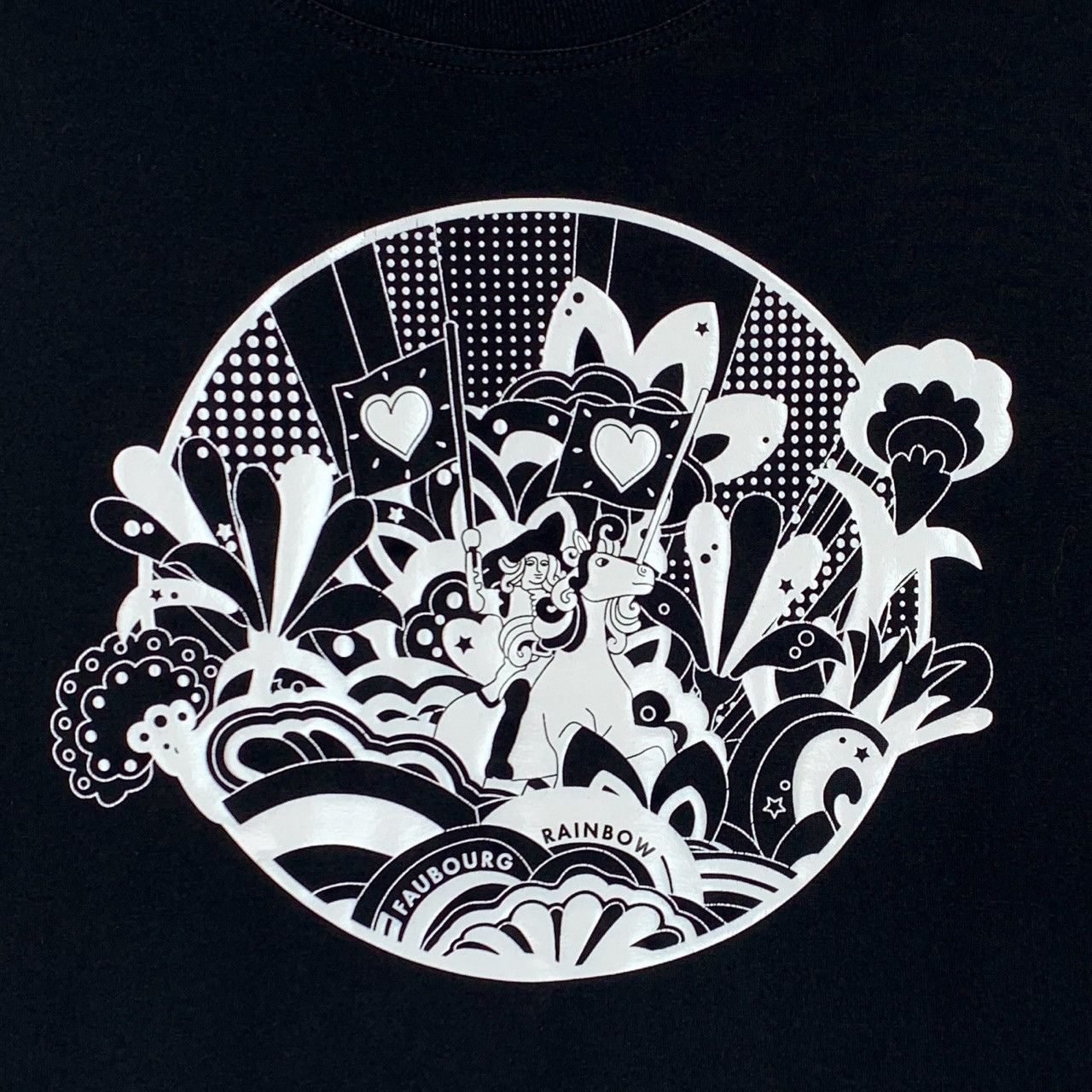 Hermes Hermès T-Shirt Graphic Black Cotton Crewneck (Size XXS) Size XXS / US 00 / IT 34 - 6 Thumbnail