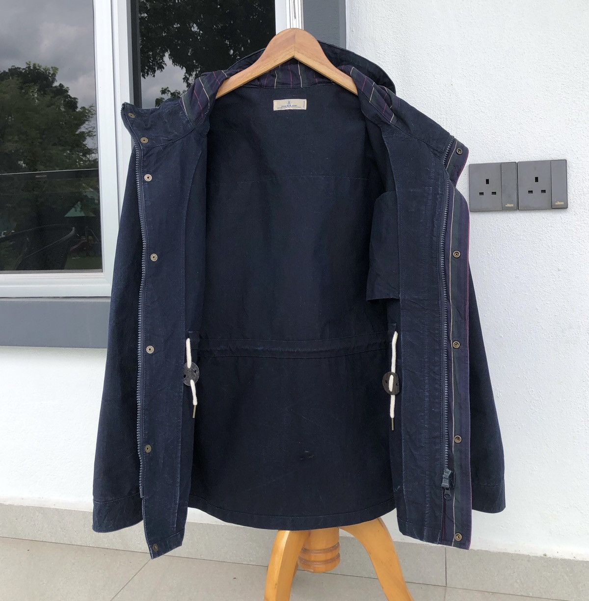 Blue Blue Japan Japan Blue Jeans Indigo Blue Anorak Hooded Parka Jacket Size US M / EU 48-50 / 2 - 3 Thumbnail