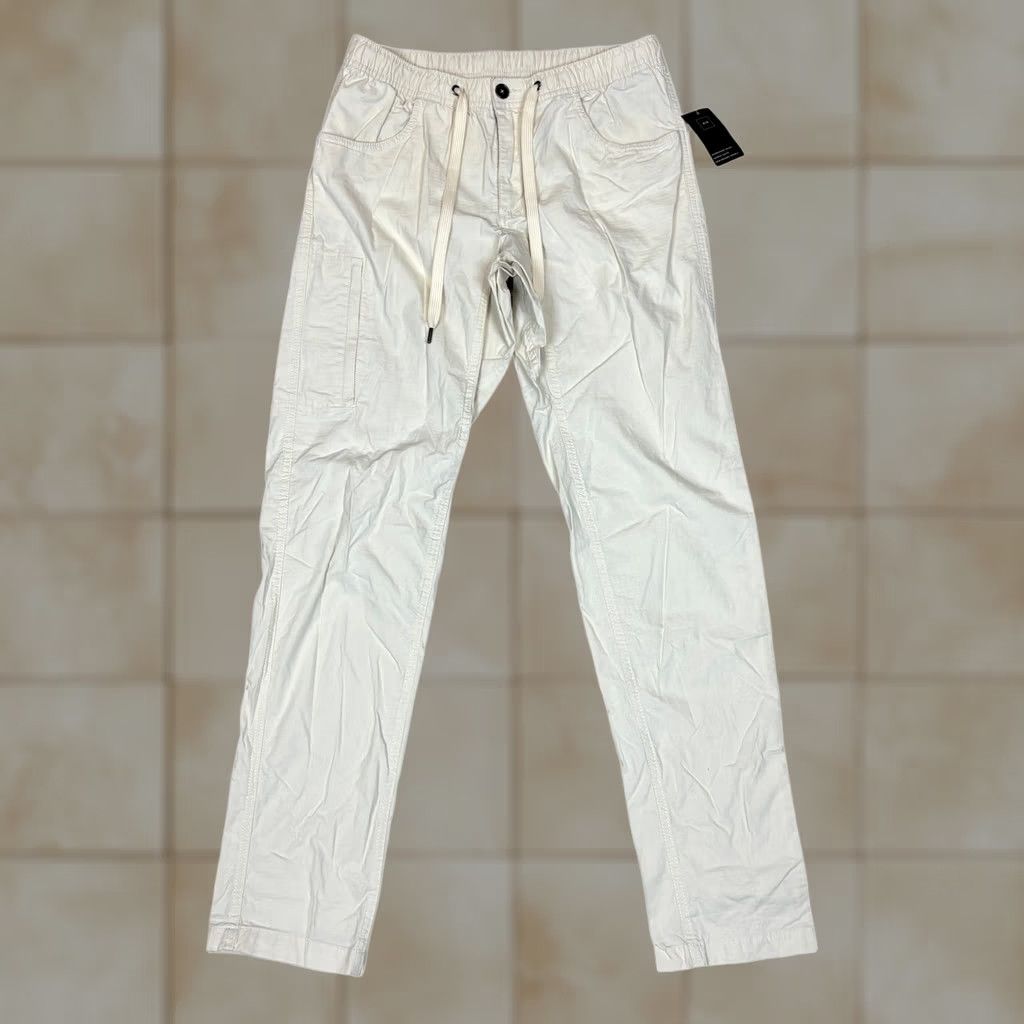 Vintage BYLT Weekender Ripstop Drawstring Pants Men's Medium Minimalist Casual Cream Size US 31 - 1 Thumbnail