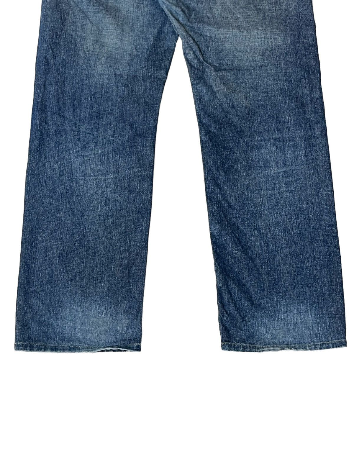 Lee VINTAGE LEE RIDERS REPRO 50s RIPPED HALF SELVEDGE DENIM Size US 35 - 8 Thumbnail