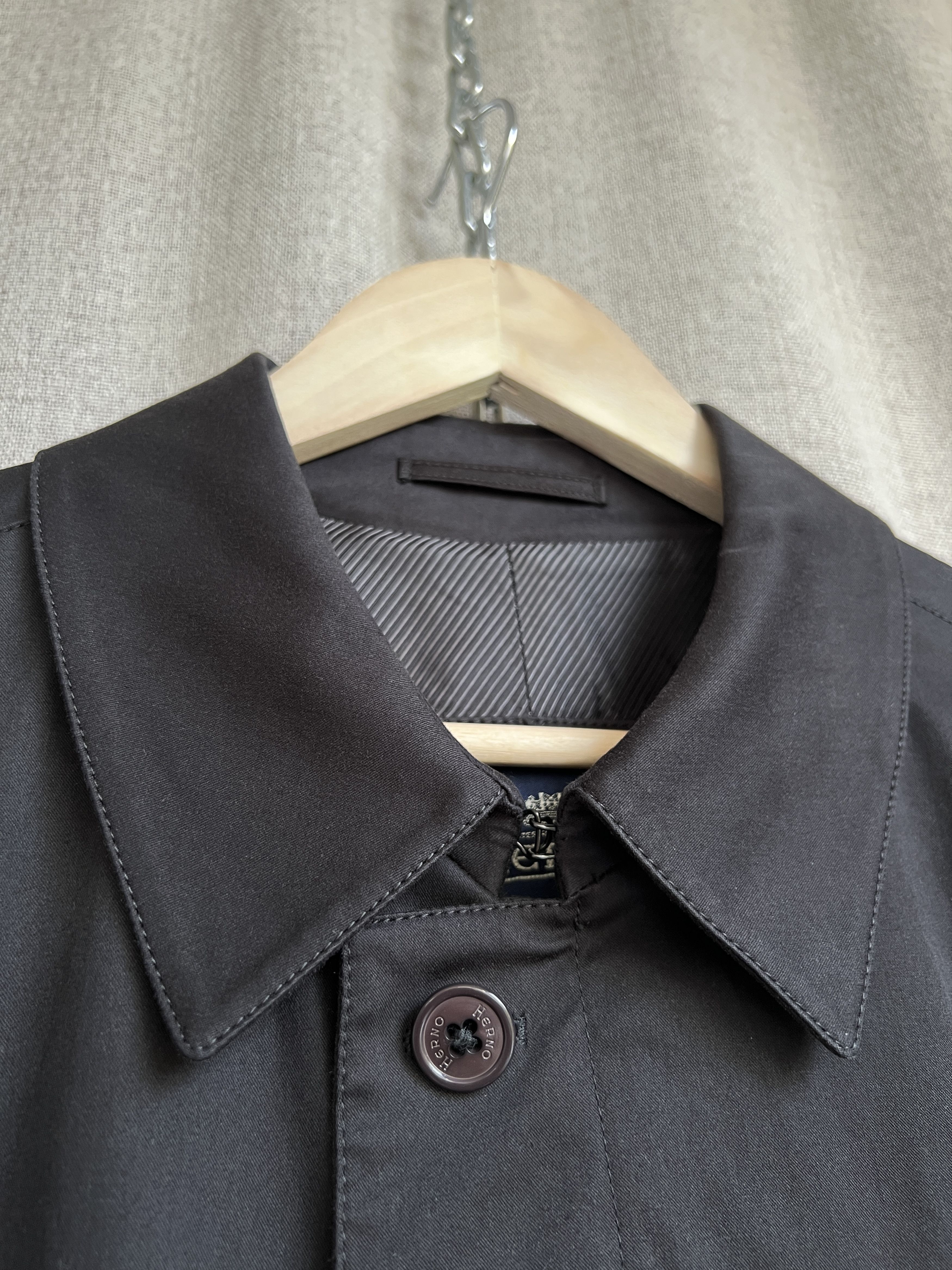 Herno Vintage Herno Black Belted Coat Jacket Size US M / EU 48-50 / 2 - 7 Thumbnail
