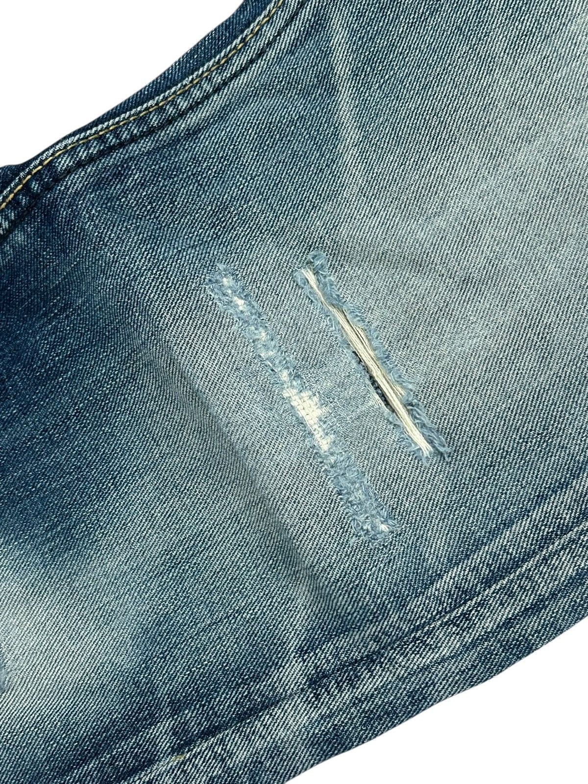 Tornado Mart Flare Lee Rider Jean Mud Washed Distressed Dystopian Design Size US 32 / EU 48 - 8 Thumbnail