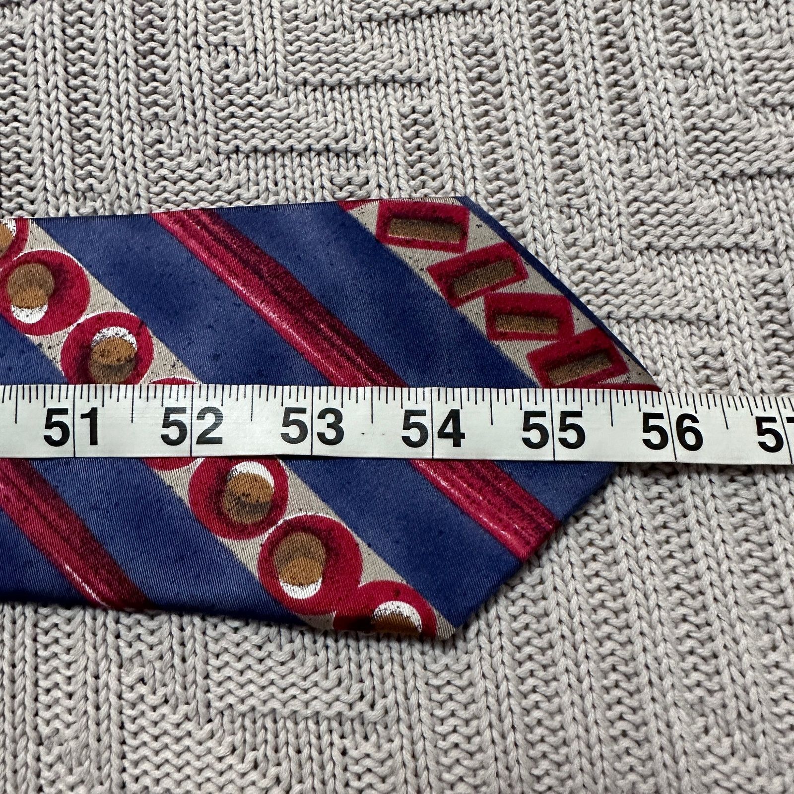 Oleg Cassini Vintage Oleg Cassini printed silk men's tie Size ONE SIZE - 4 Thumbnail