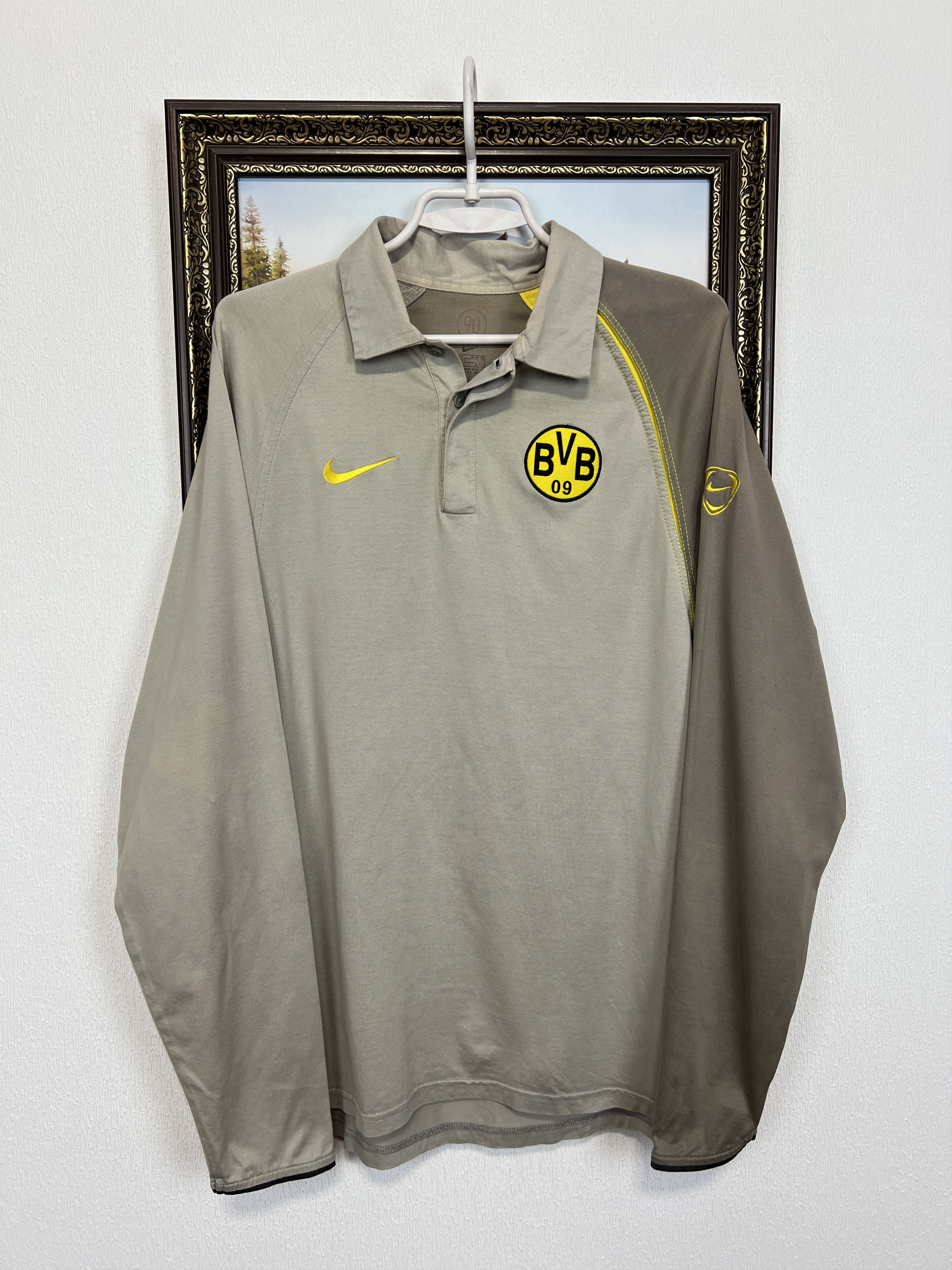 Nike Borussia Dortmund Long Sleeve Shirt Polo Jersey Sweatshirt Size US M / EU 48-50 / 2 - 1 Thumbnail