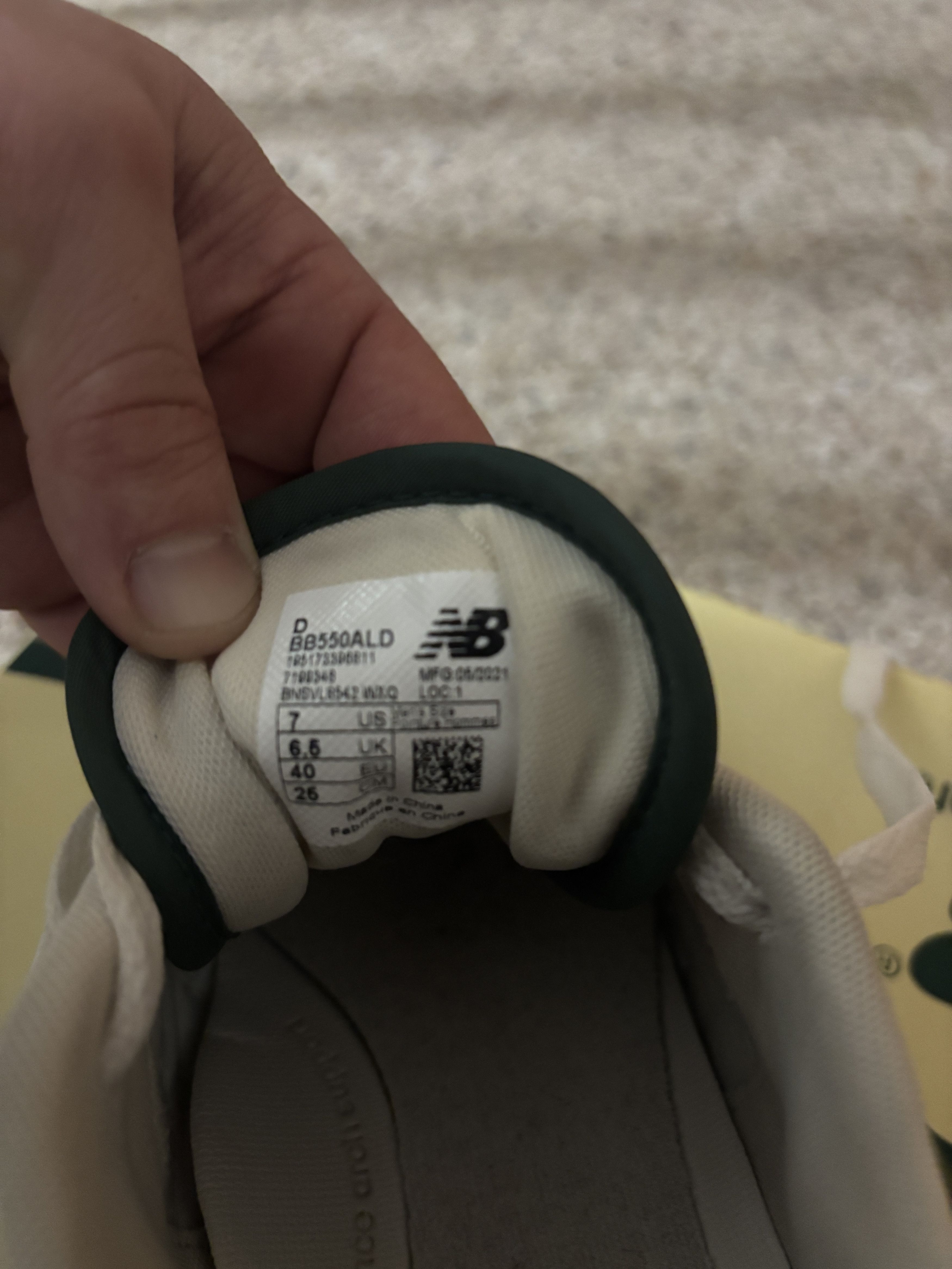 Aime Leon Dore × New Balance New Balance 550 Aime Leon Dore White Green Size US 7 / EU 40 - 9 Thumbnail