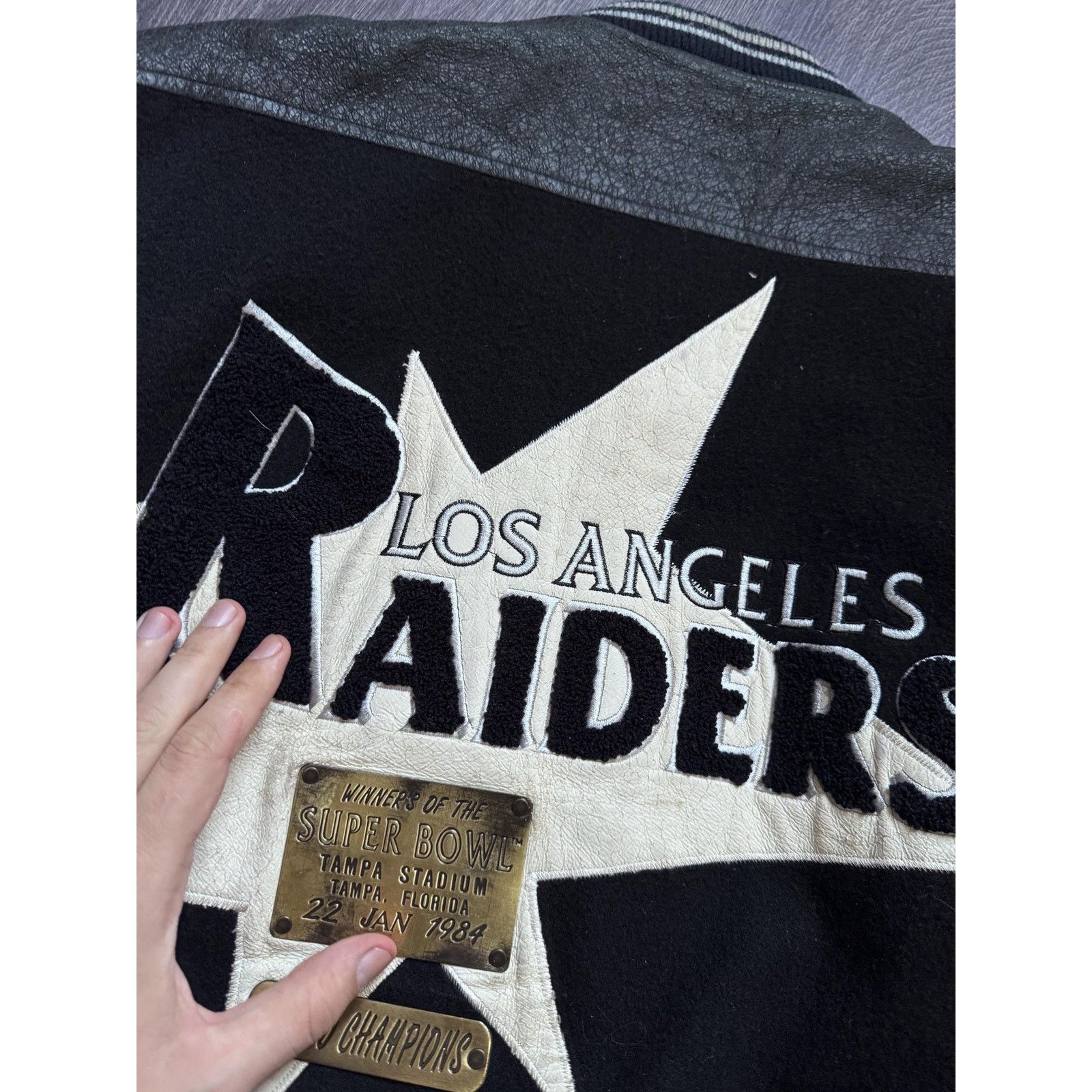 NFL NFL Los Angeles Raiders Super Bowl 1984 Jacket Size US M / EU 48-50 / 2 - 13 Thumbnail