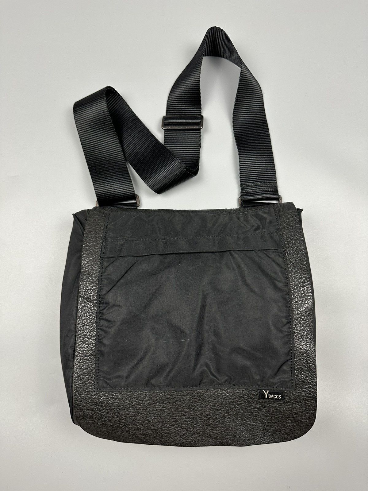 Y's × Yohji Yamamoto Y’saccs Yohji Yamamoto Leather Shoulder/Sling Bag Size ONE SIZE - 1 Thumbnail